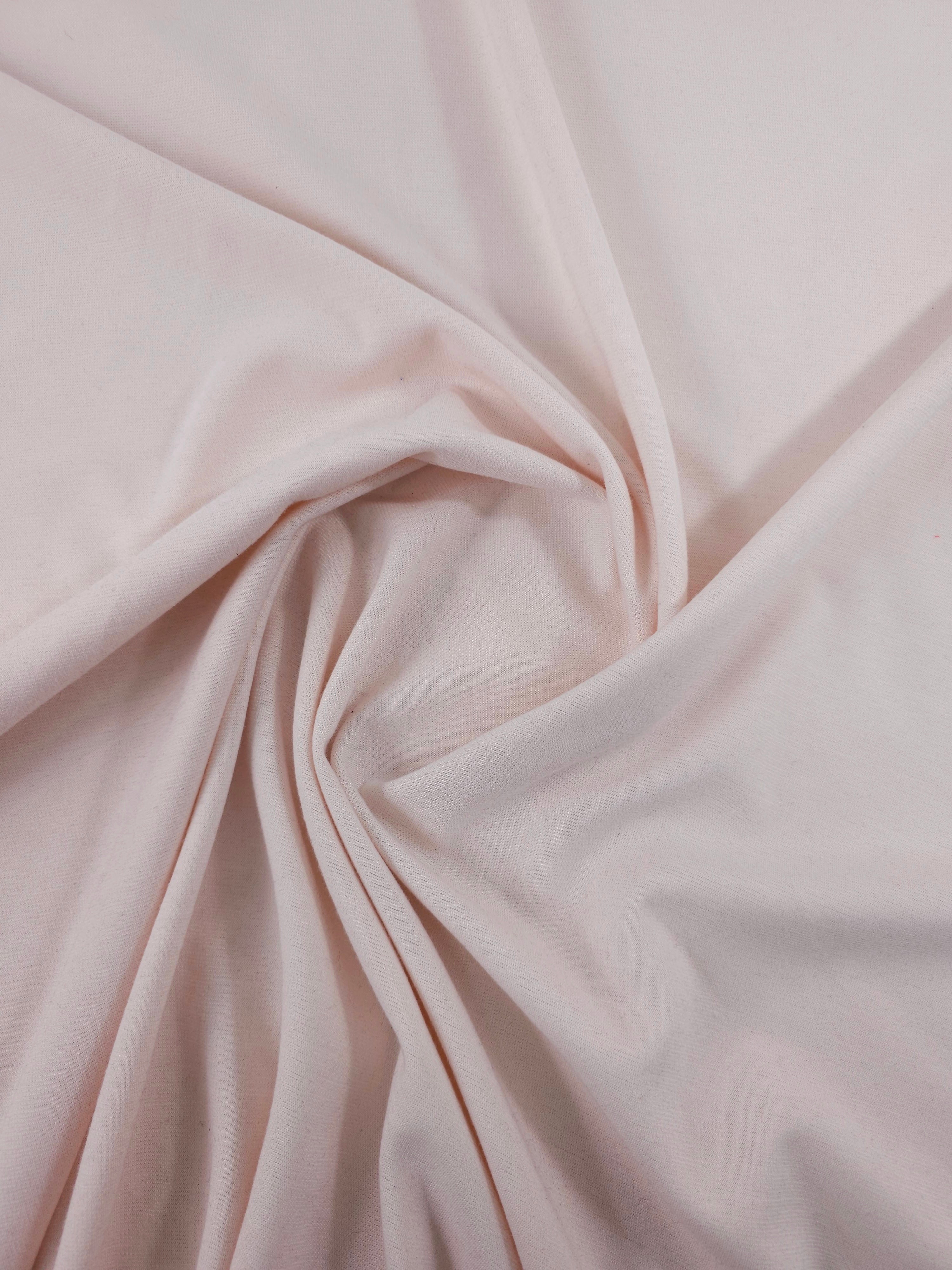 Pale Pink Lightweight Ponteroma Cotton Mix