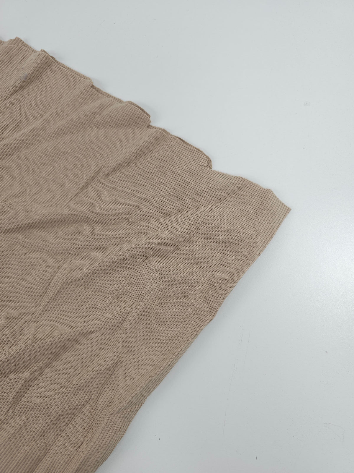 Beige Tubular Ribbing
