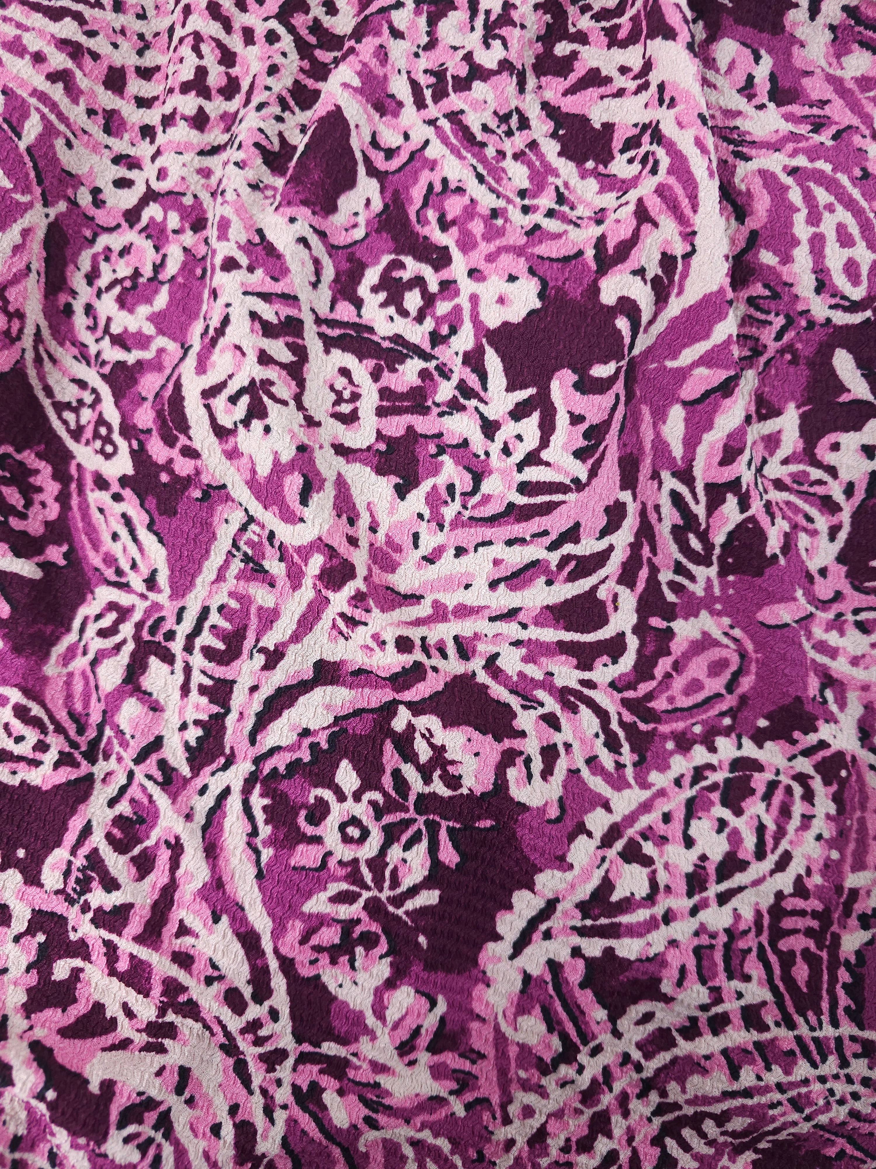Magenta design Viscose- 4m piece