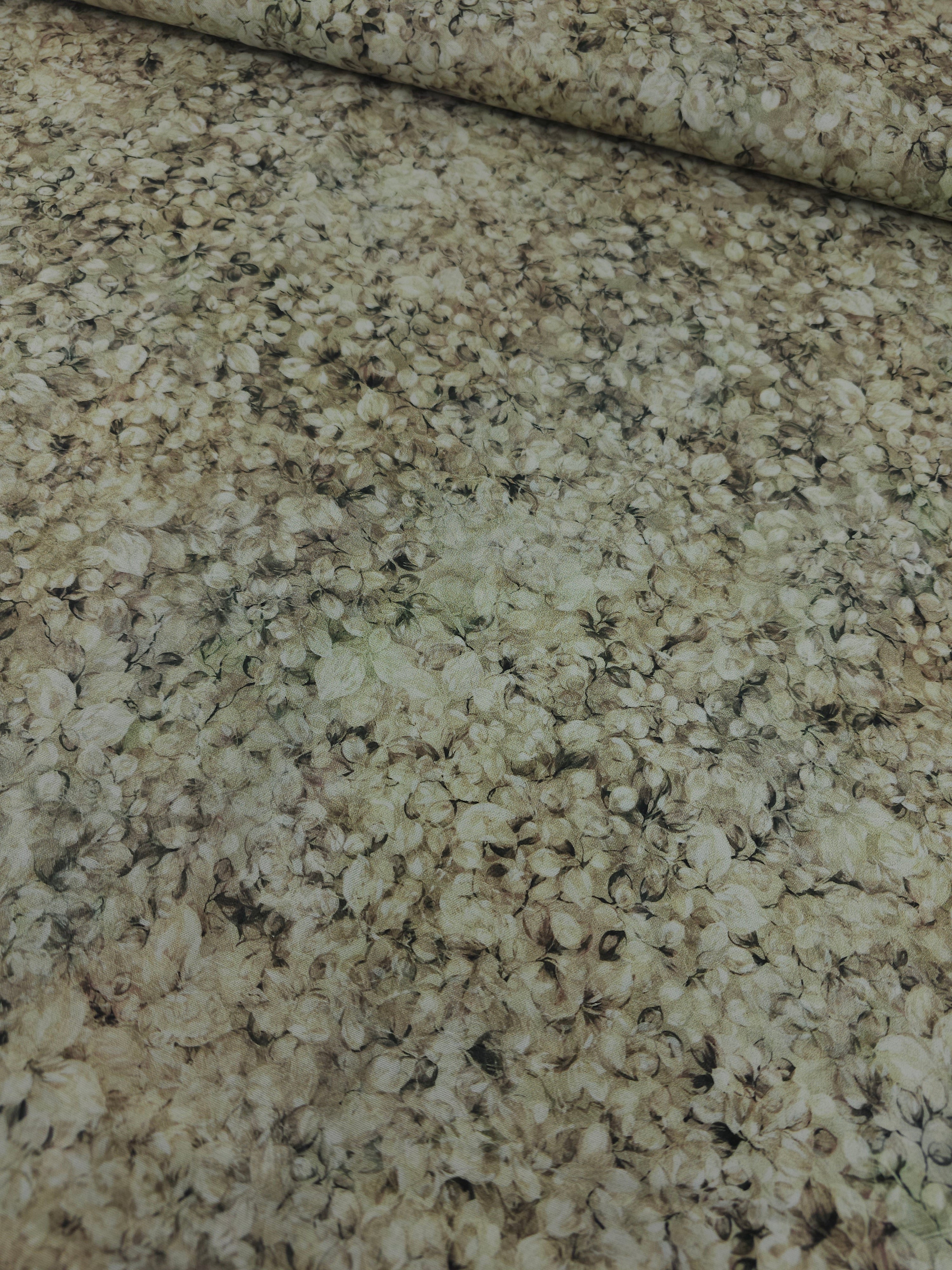Sand Foilage Petal 100% Cotton 102” *EXTRA WIDE*
