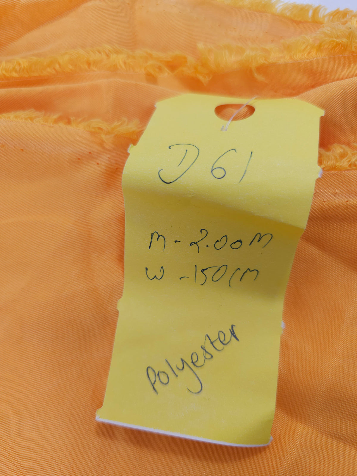Apricot Polyester- 2m piece