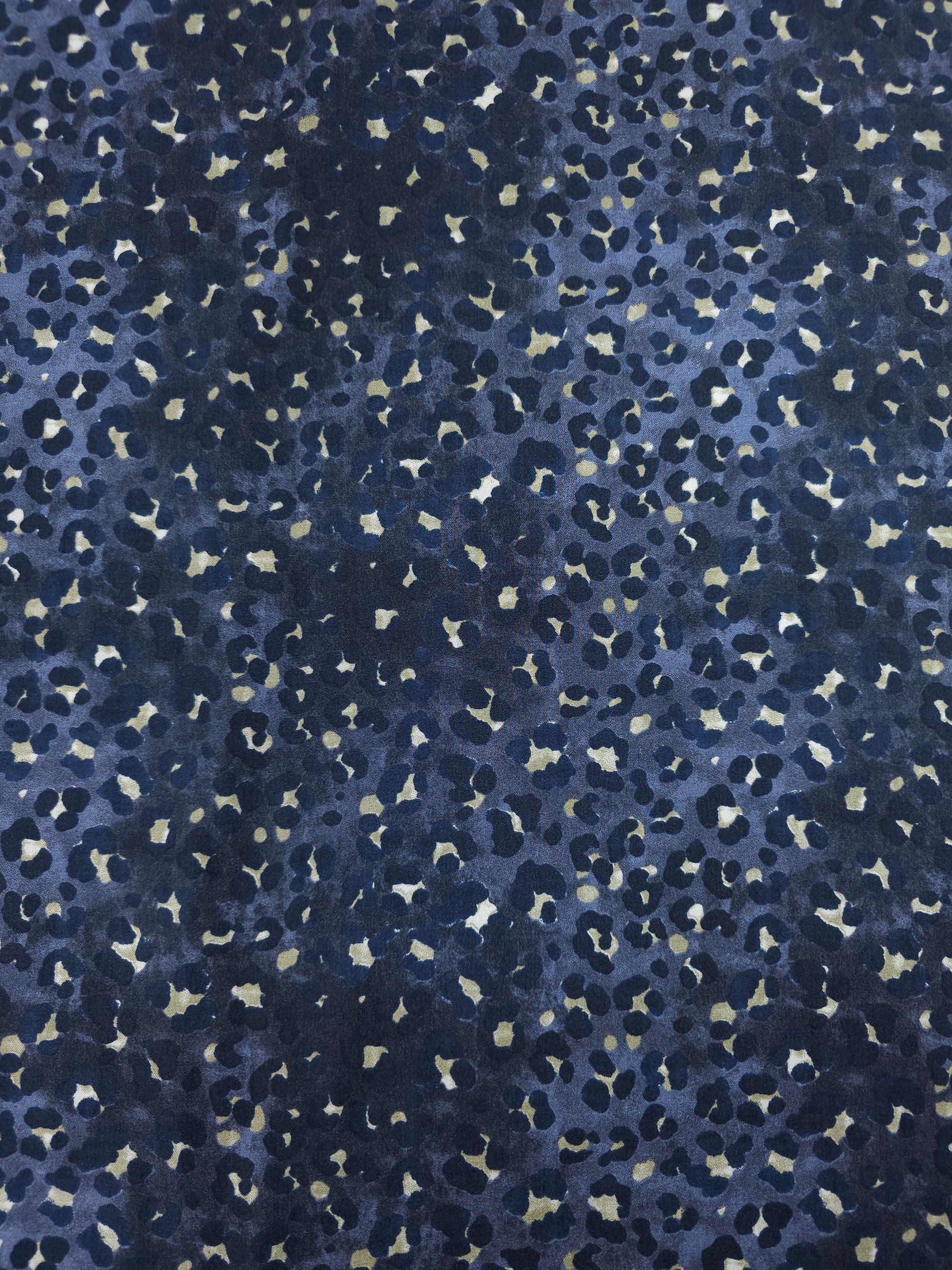 Hale Blue Leopard Mediumweight Viscose