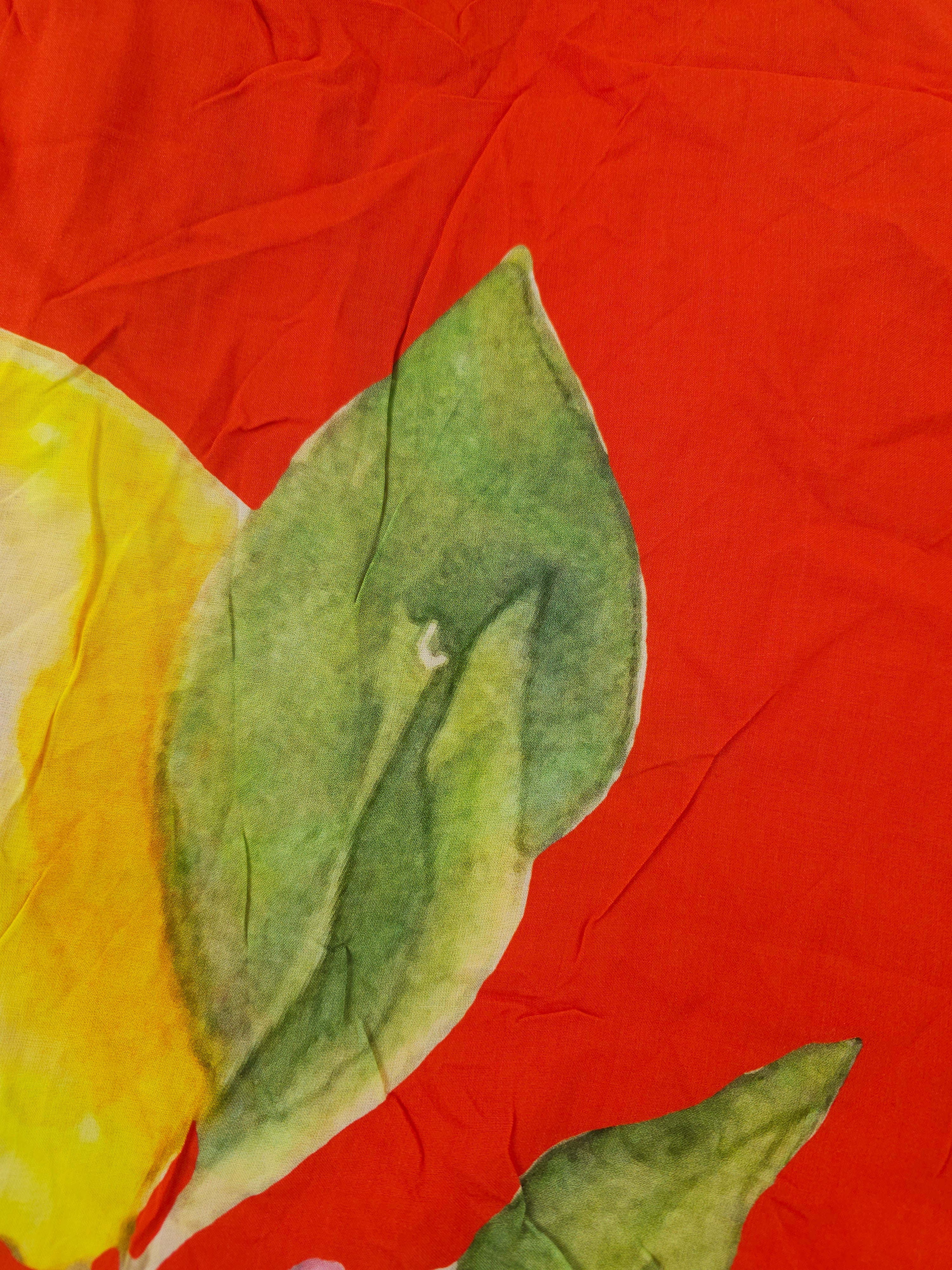 Bold lemon Viscose- 2m piece