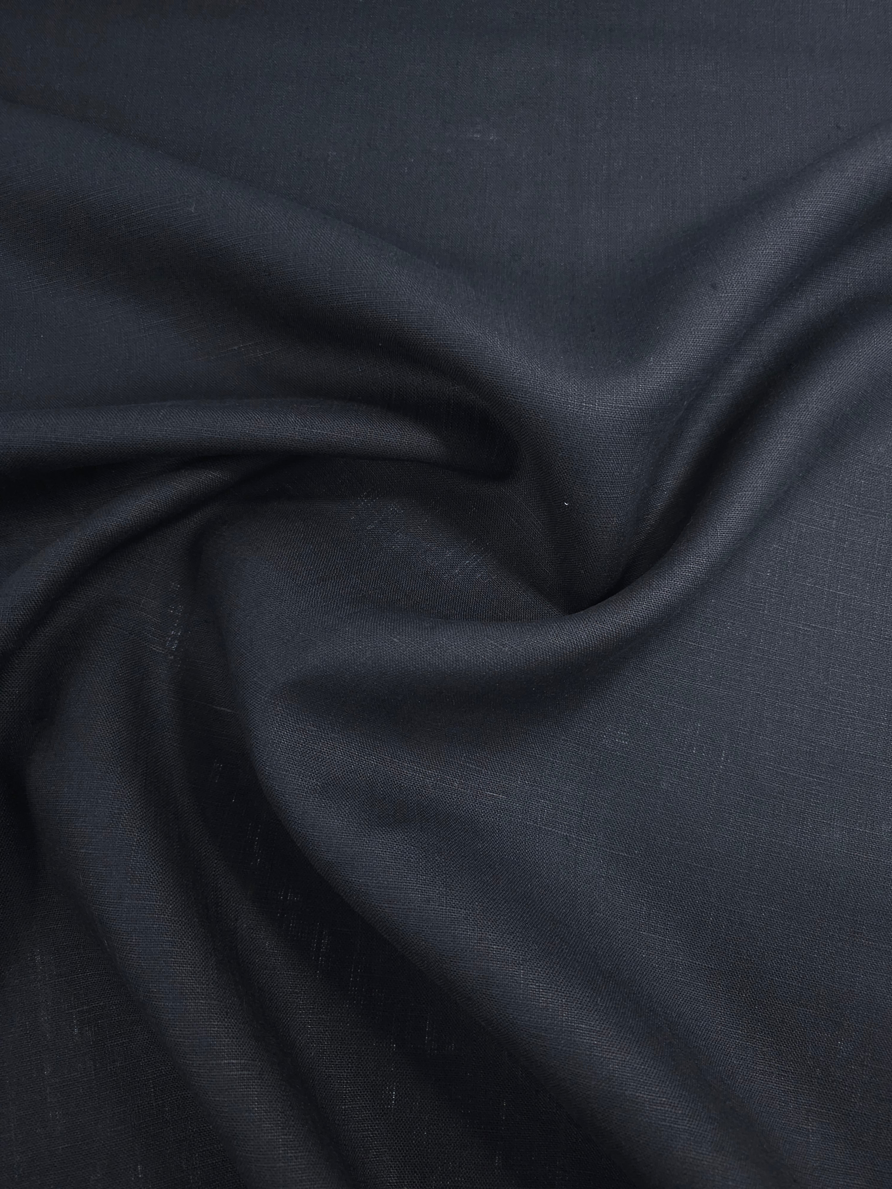 Black 100% Linen