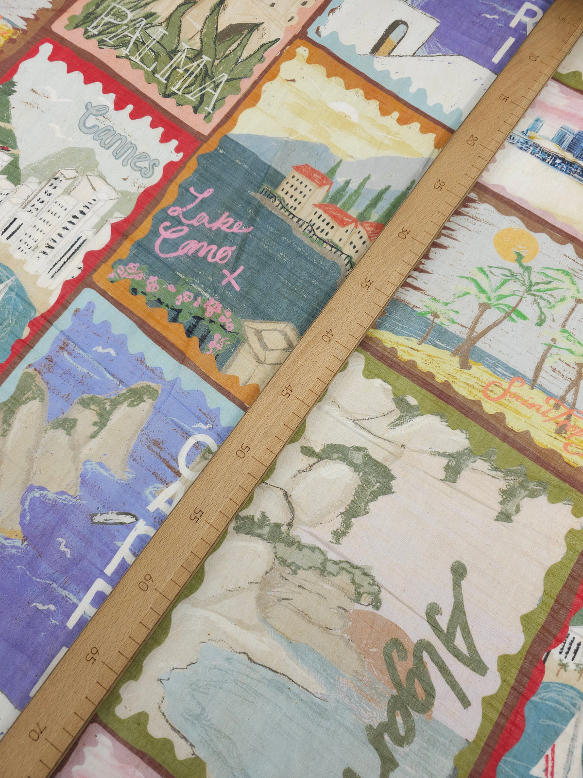 Italian Postcards Cotton Voile