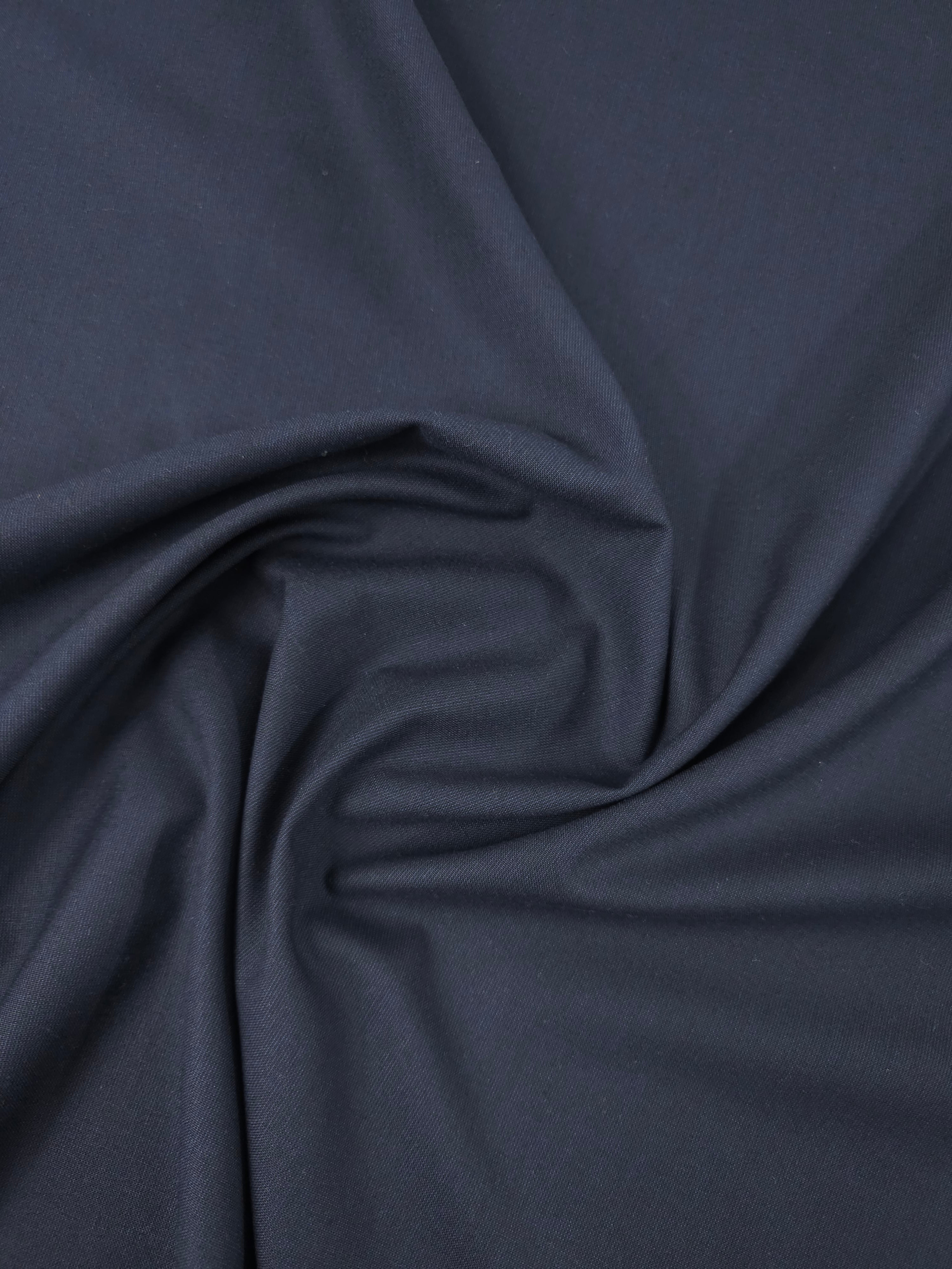 Dark Navy/Black Cotton Suiting