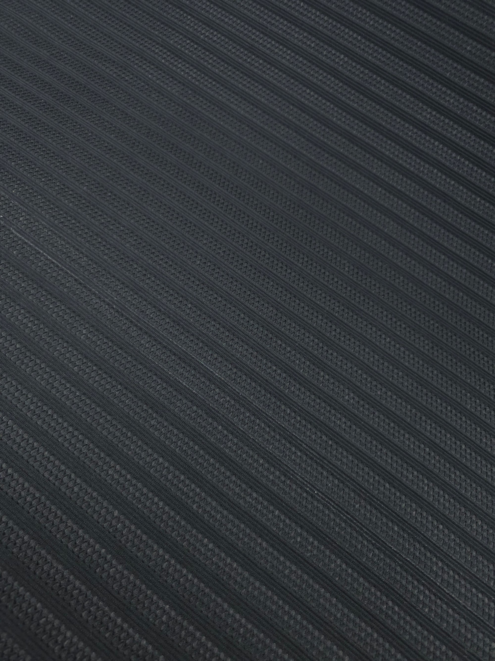 Black Bonded Lace Stripe Scuba