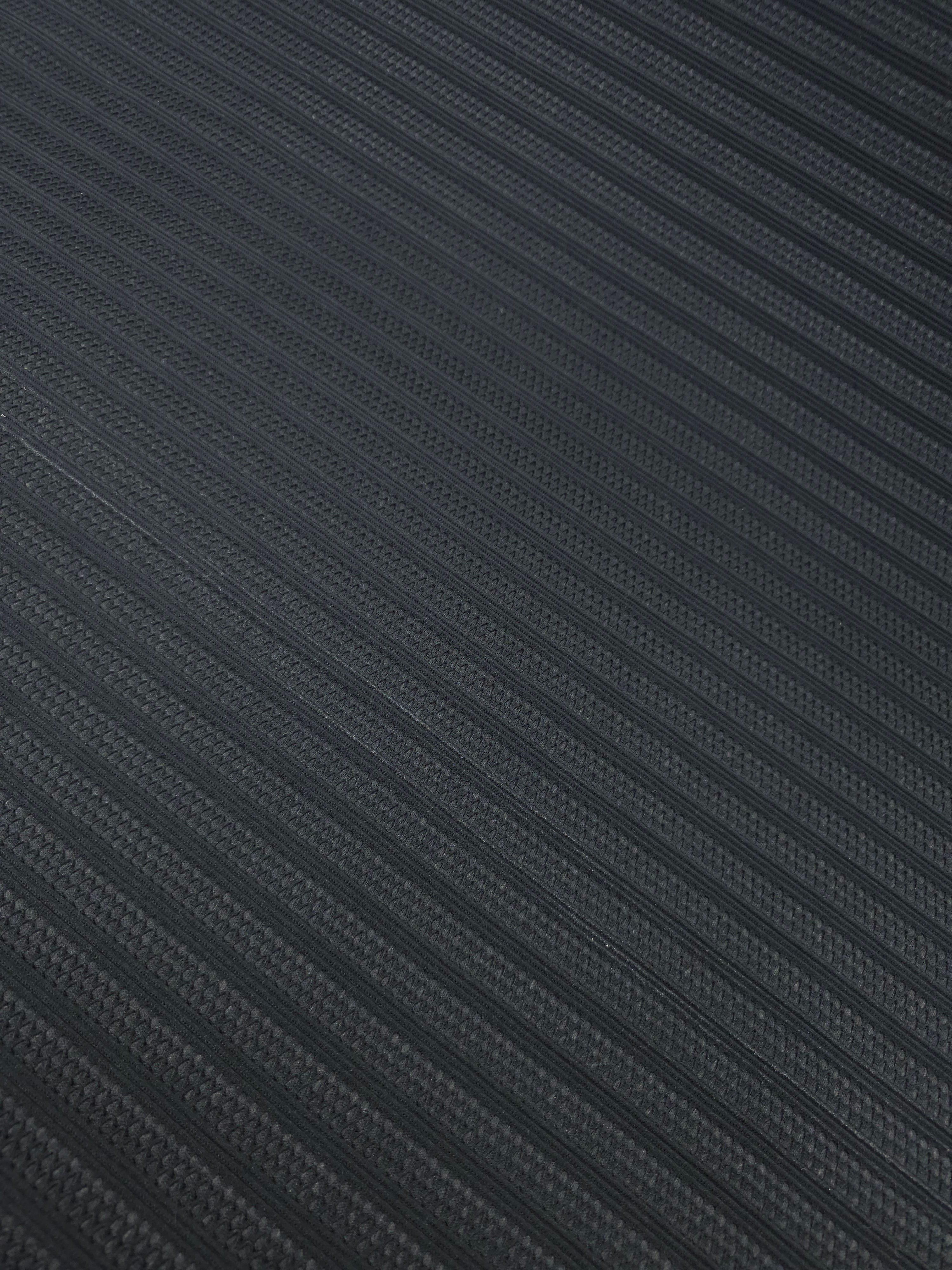Black Bonded Lace Stripe Scuba