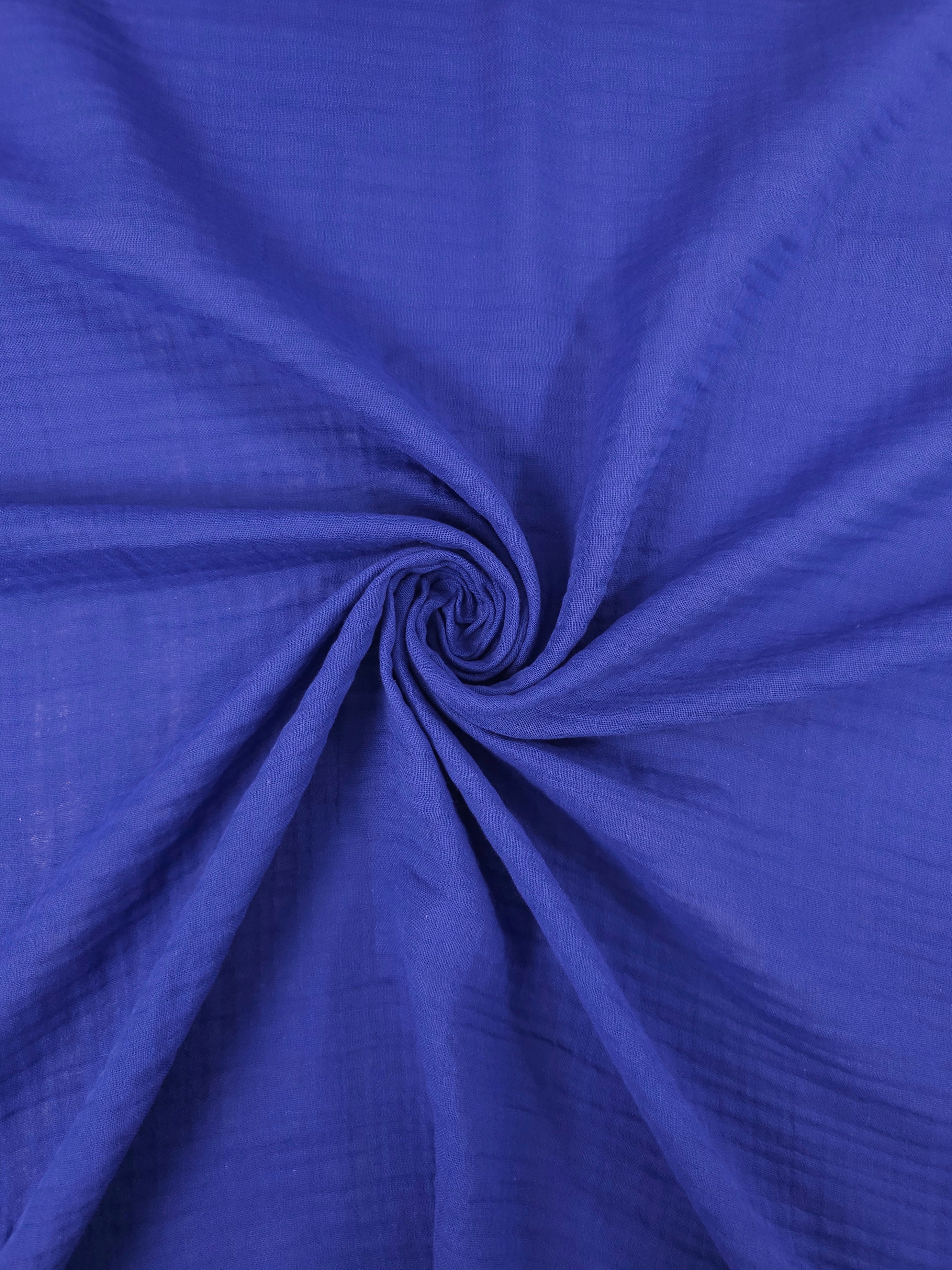 Cobalt Blue Double Gauze
