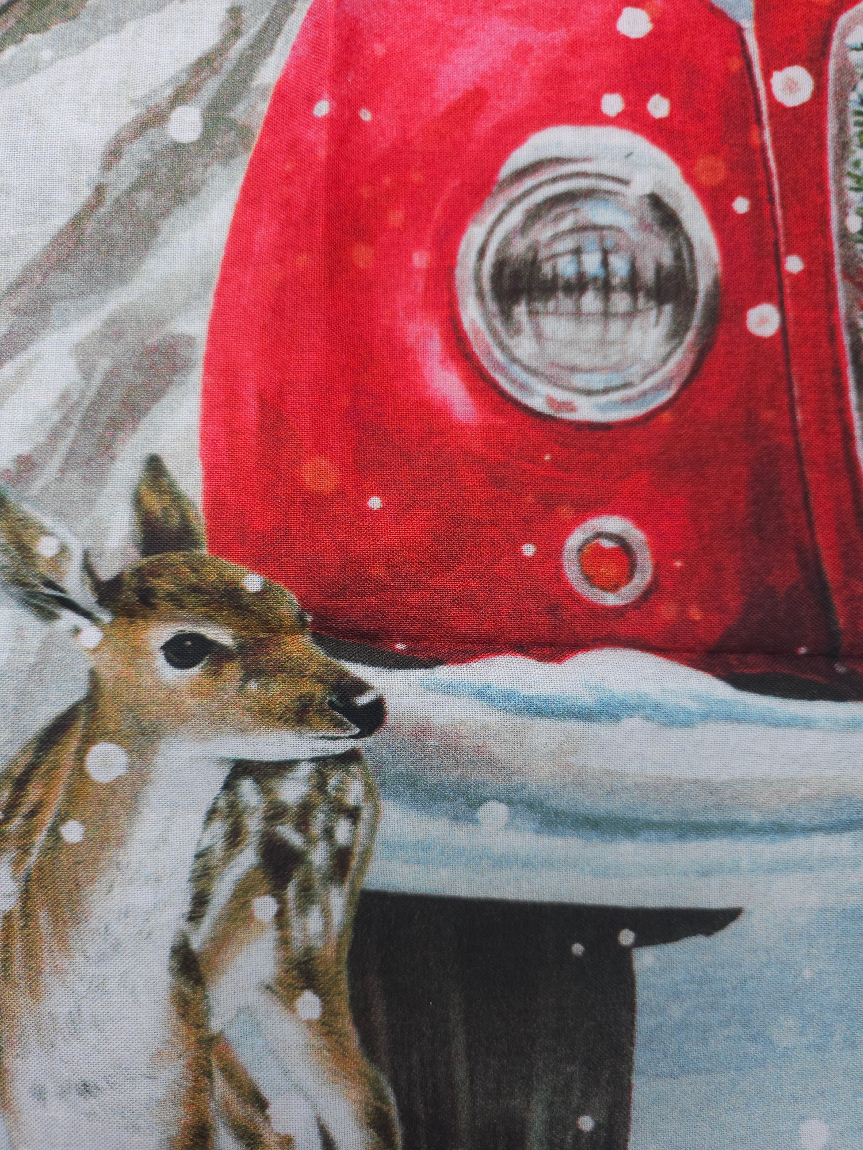 Christmas car Cotton panel- 0.9m