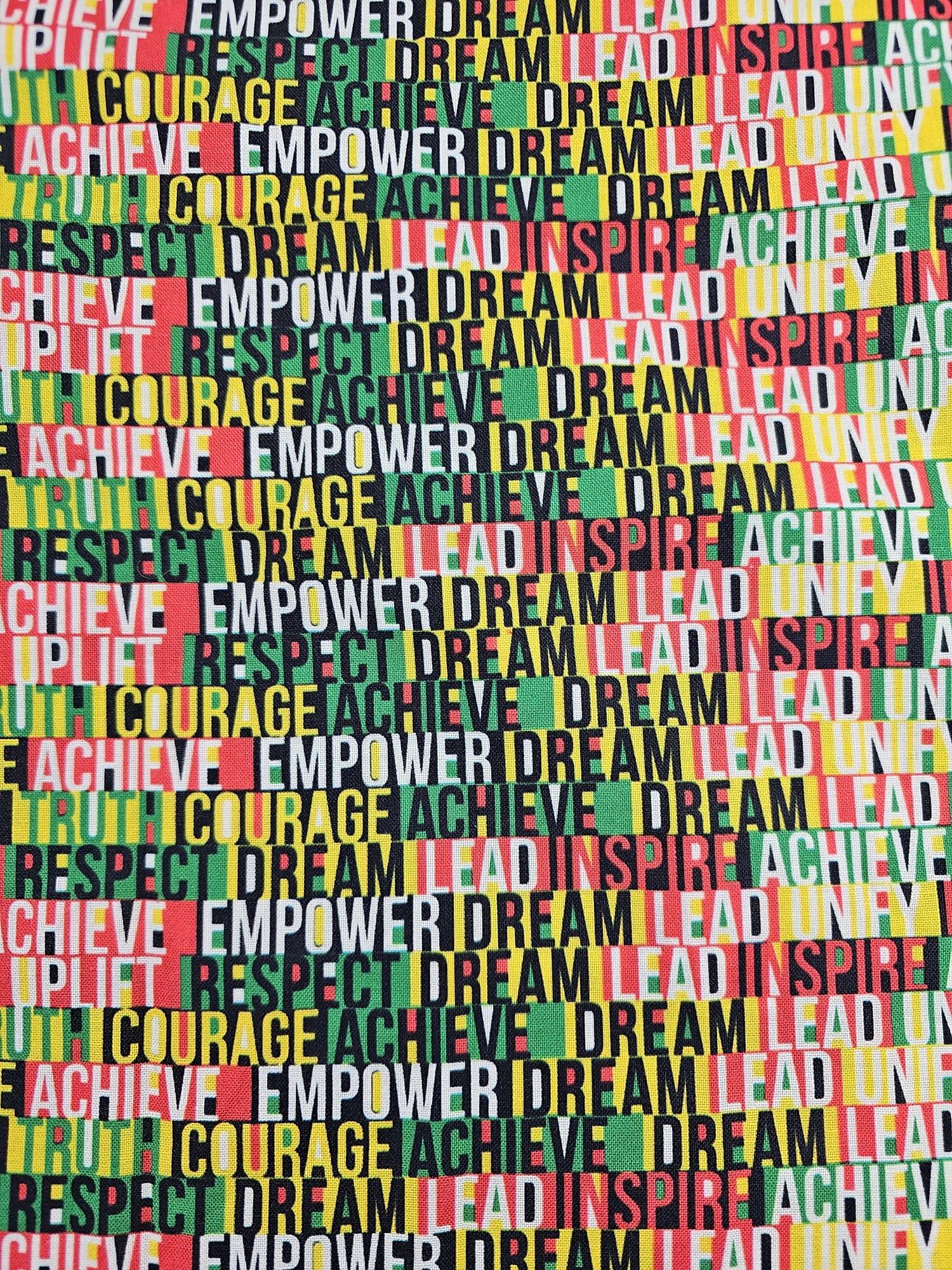 Empowerment Print Cotton (Various Sizes)