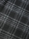 Black/White Tartan Lightweight Wool Mix