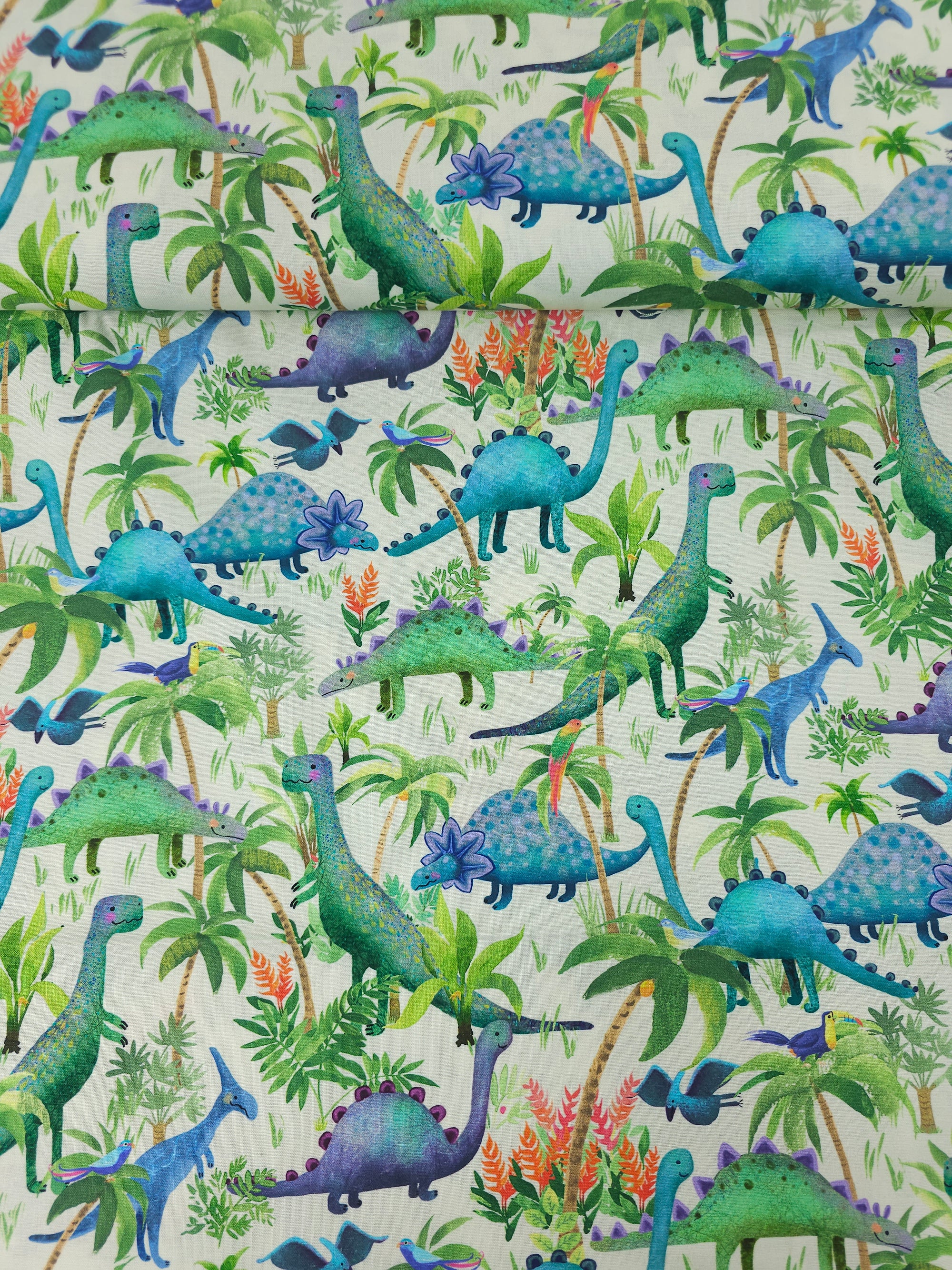 Smiley Dinos 100% Cotton