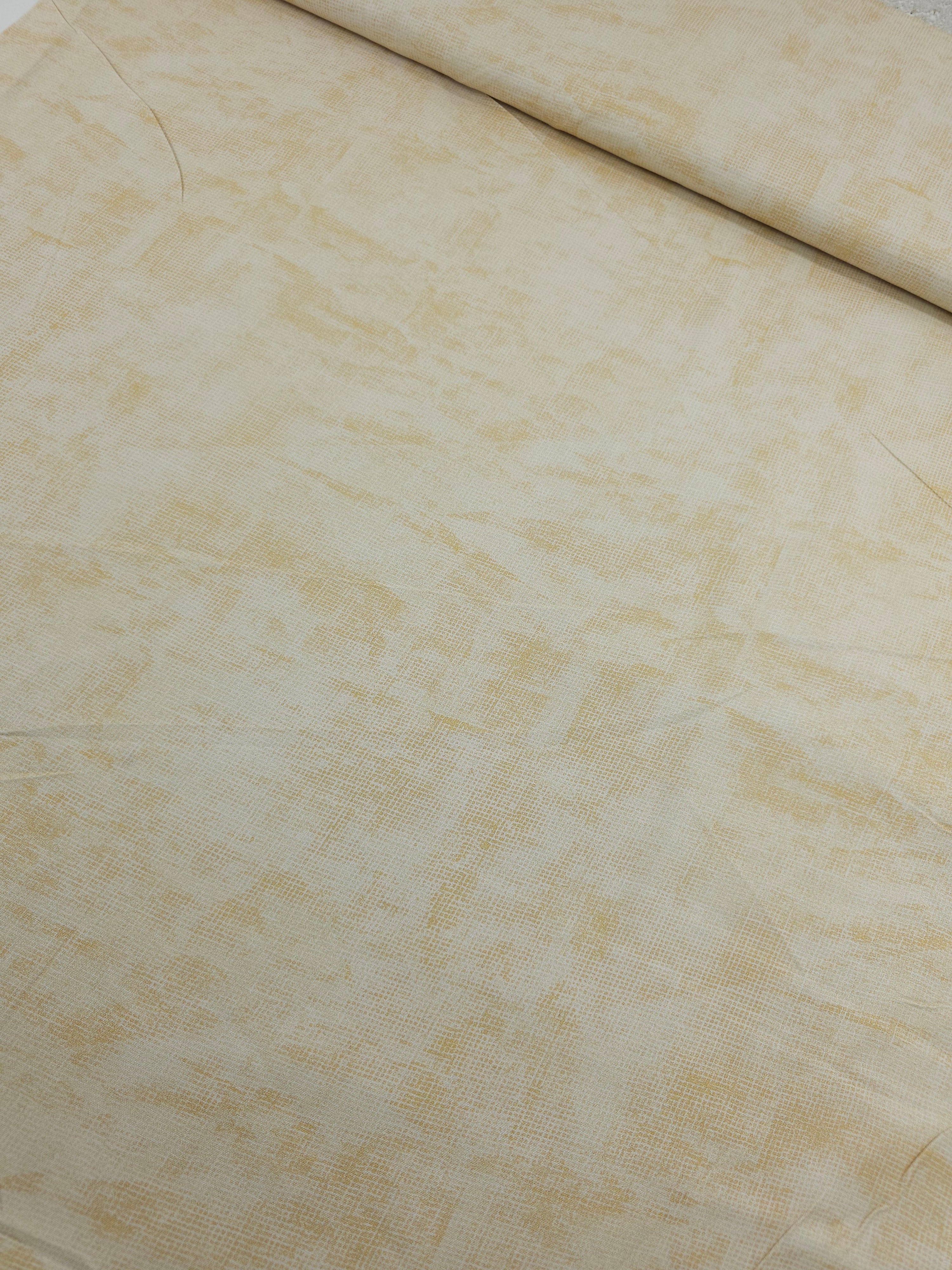 Warm Cream Static Grid 100% Cotton 106" *EXTRA WIDE*