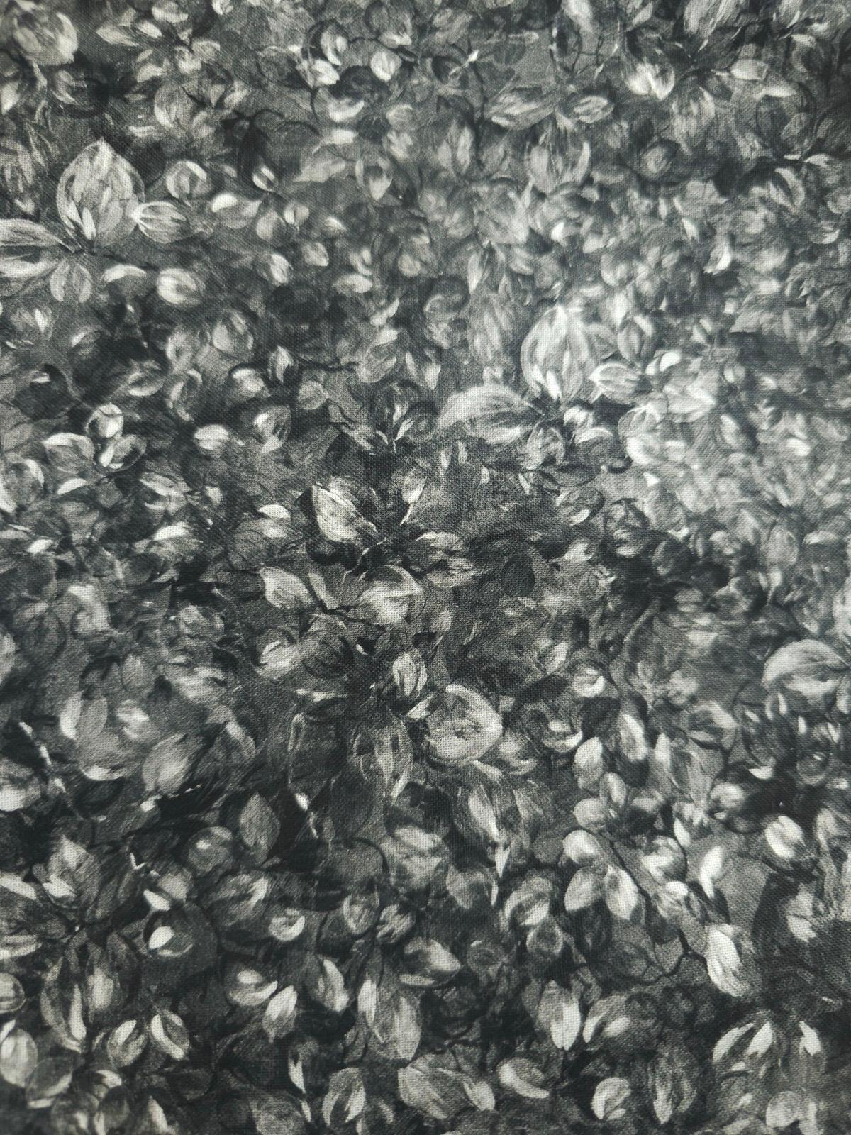 Grey Petals Cotton -  (Various Sizes)