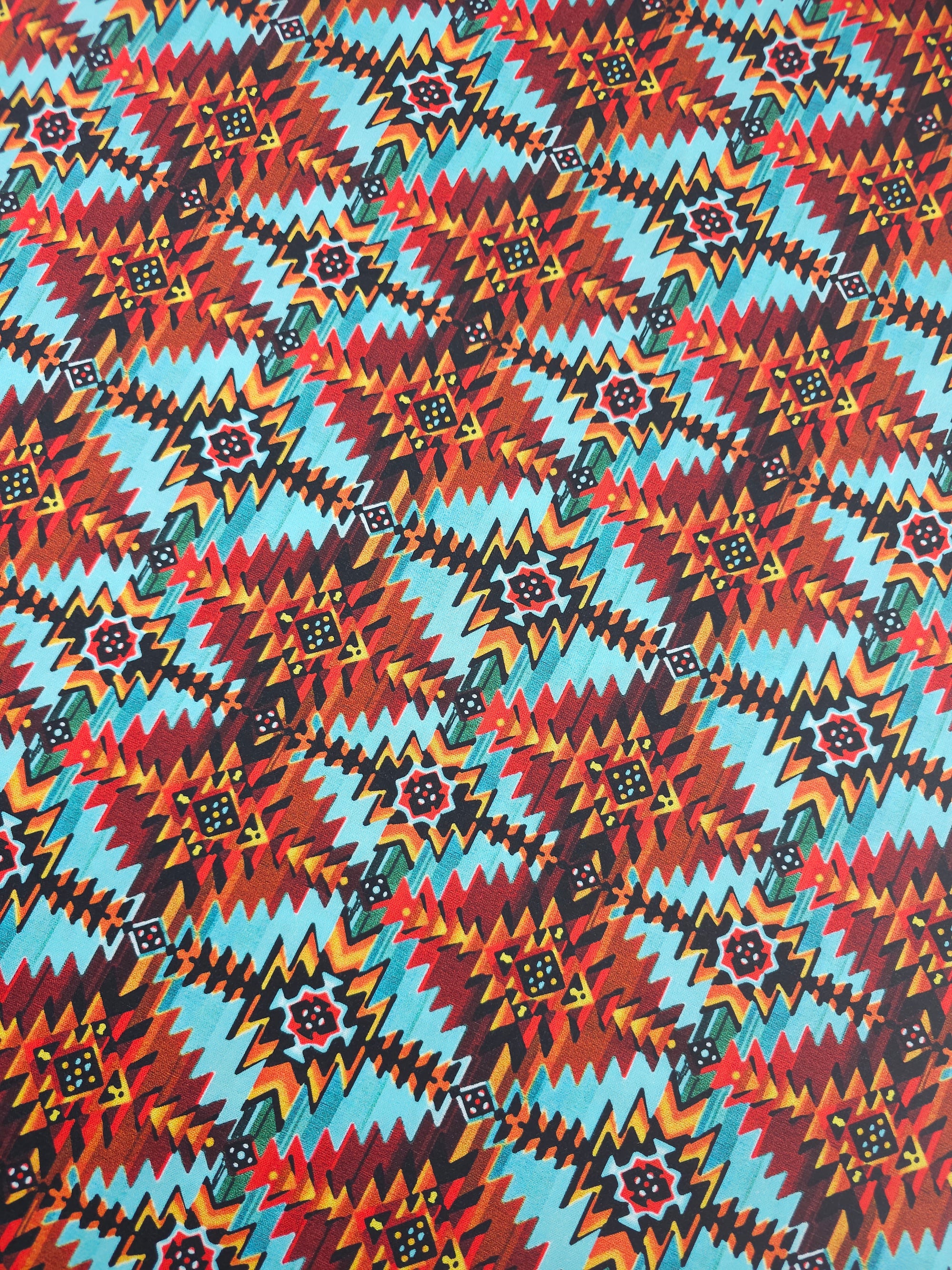 Abstract Boho Southwest 100% Cotton