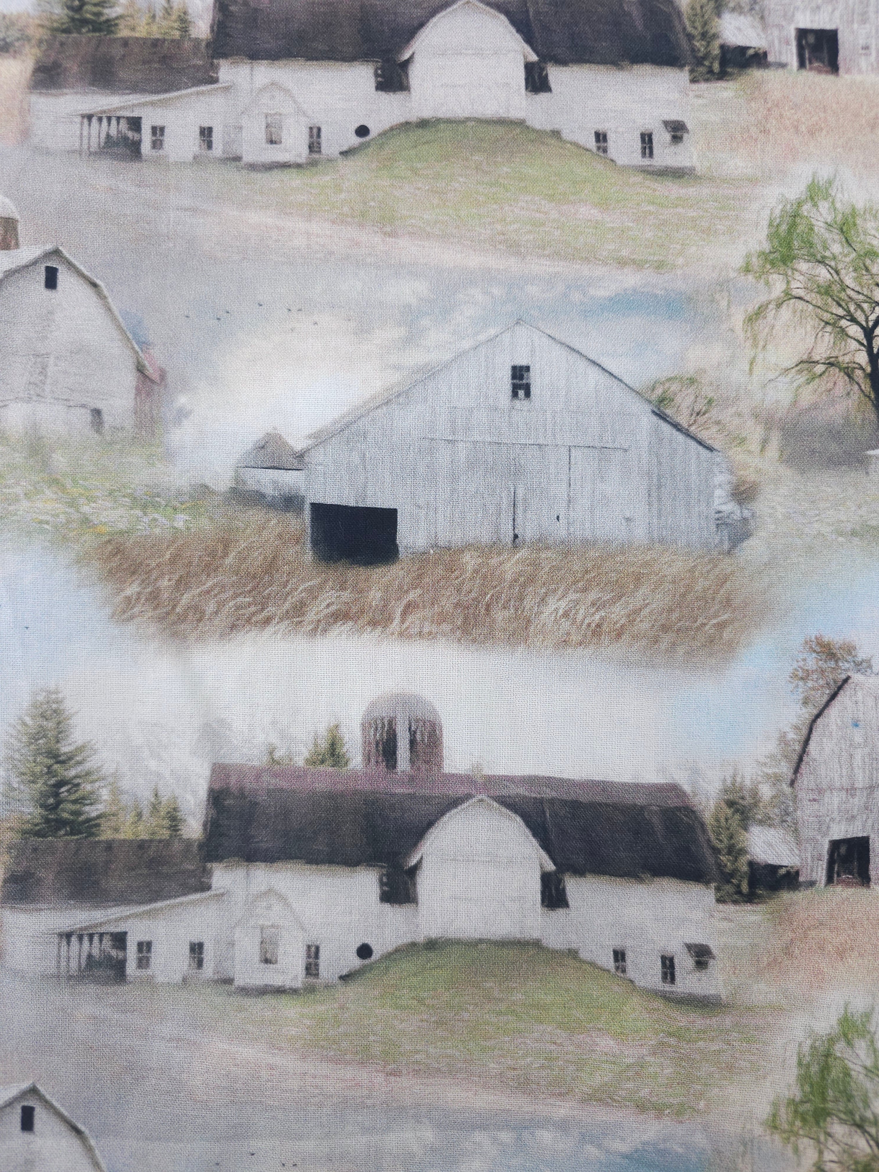 Coastal village Cotton- 2.5m piece