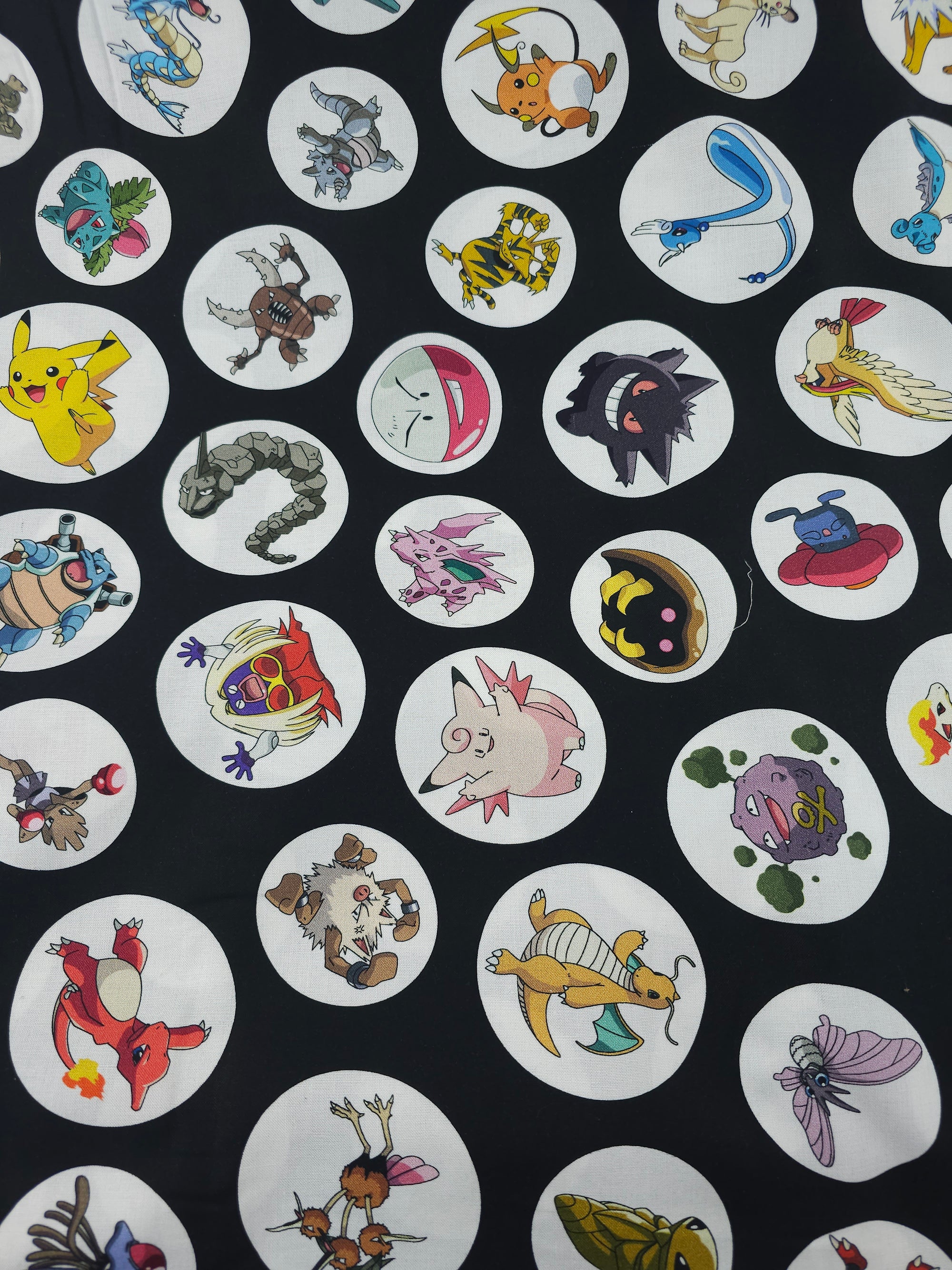 P*O*K*E*M*O*N Character Circles 100% Cotton