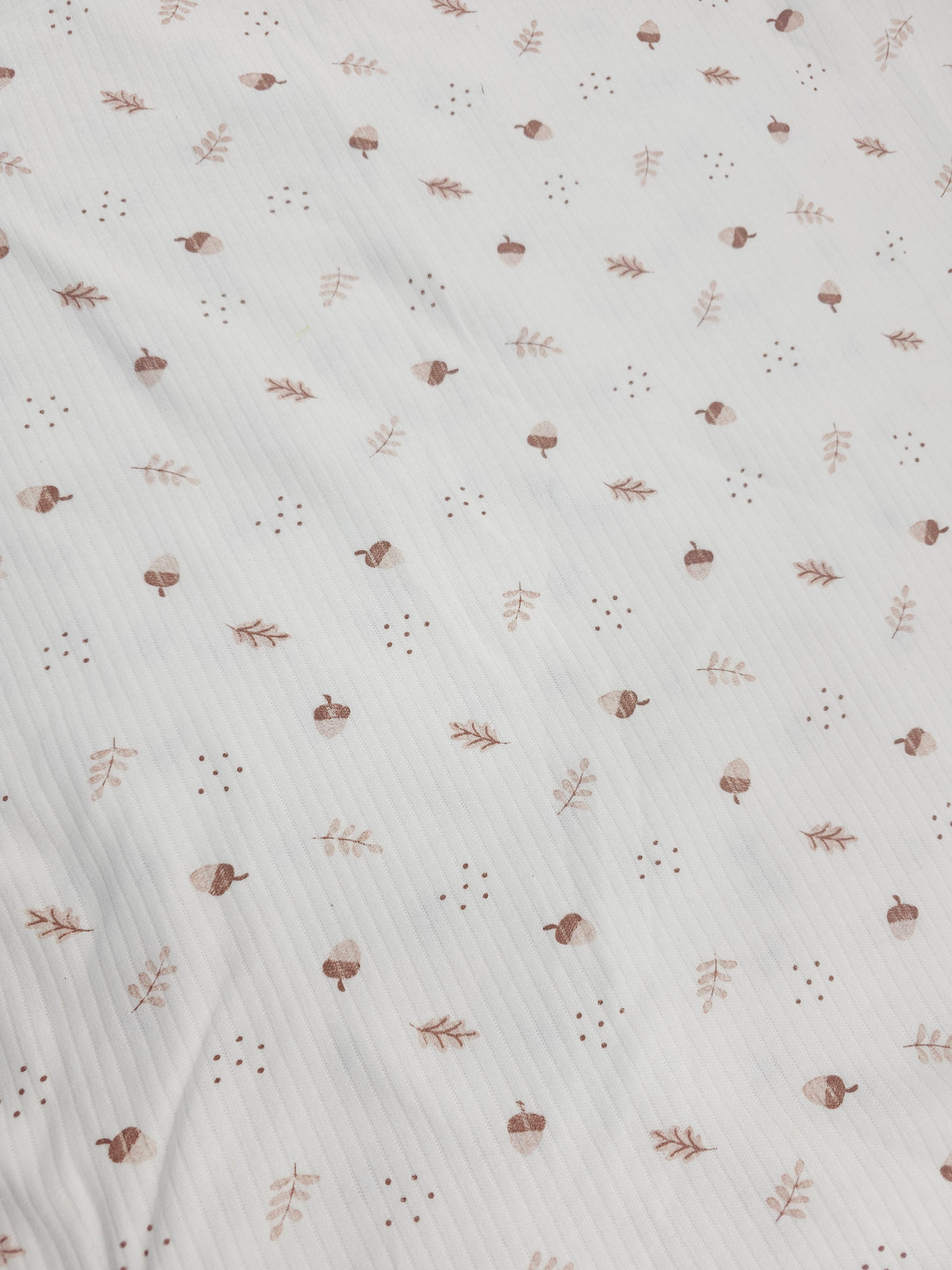 Adorable acorn Tubular Ribbing- 2.8m piece