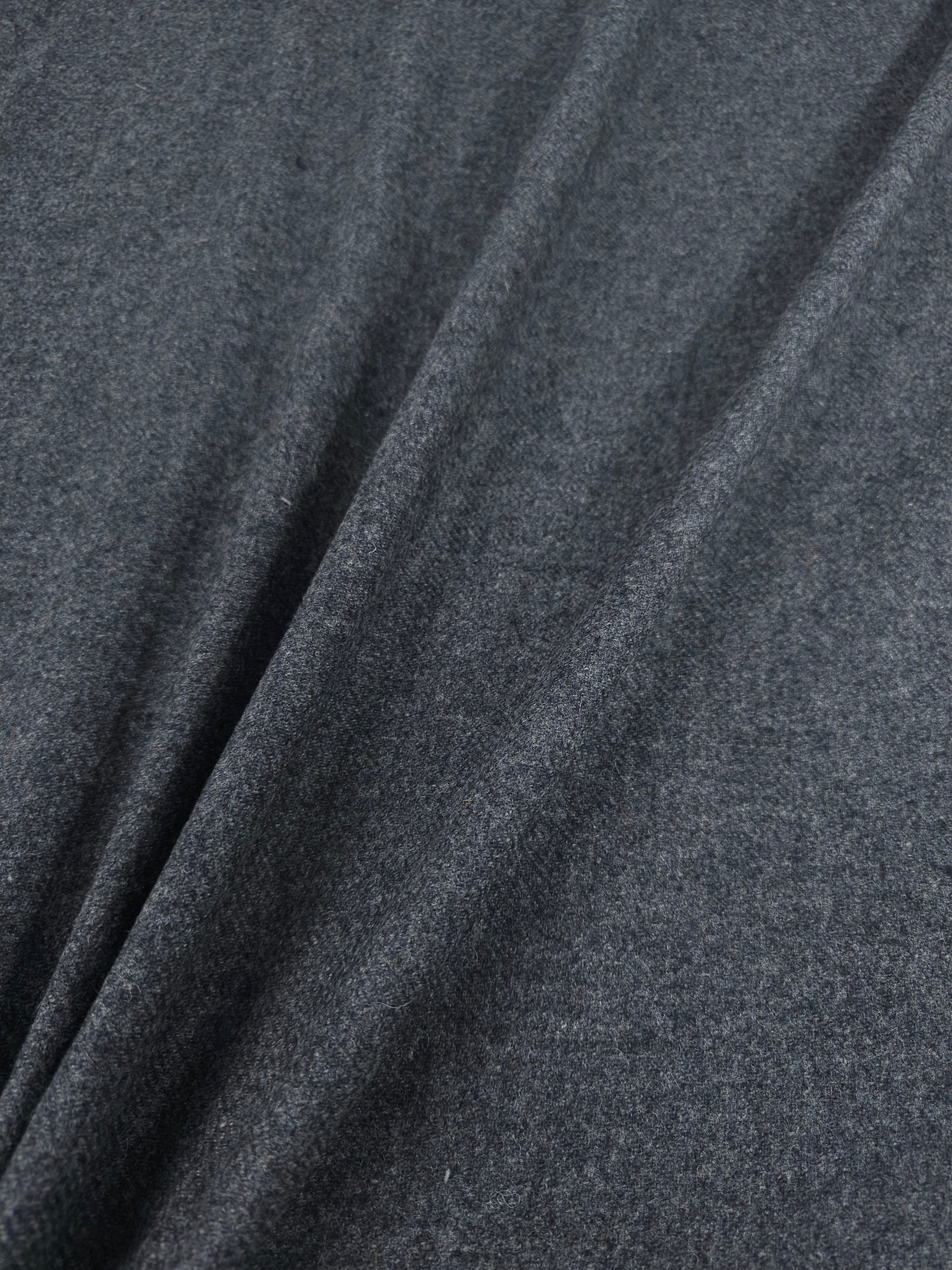 Dark Grey Twill Soft 100% Wool *ABRAHAM MOON*