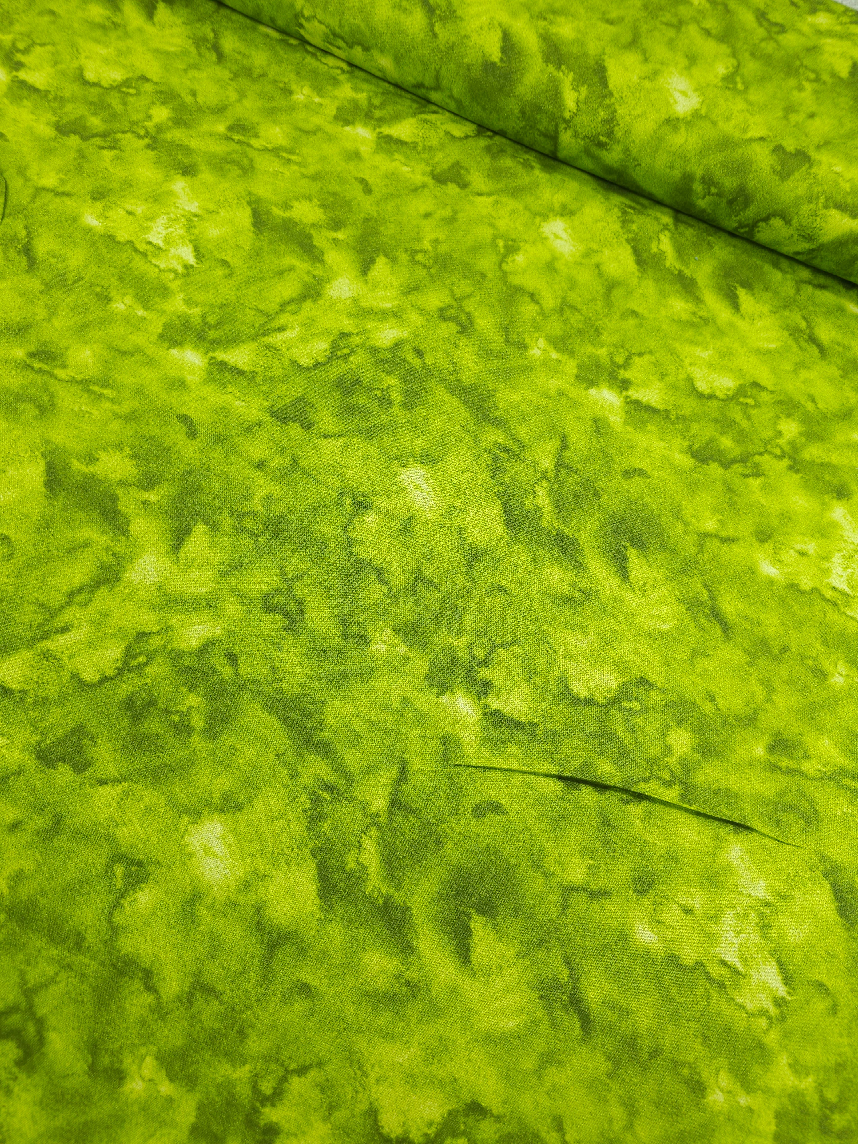 Citrus Lime Nebula Smoke Diffusion 100% Cotton 118" *EXTRA WIDE*