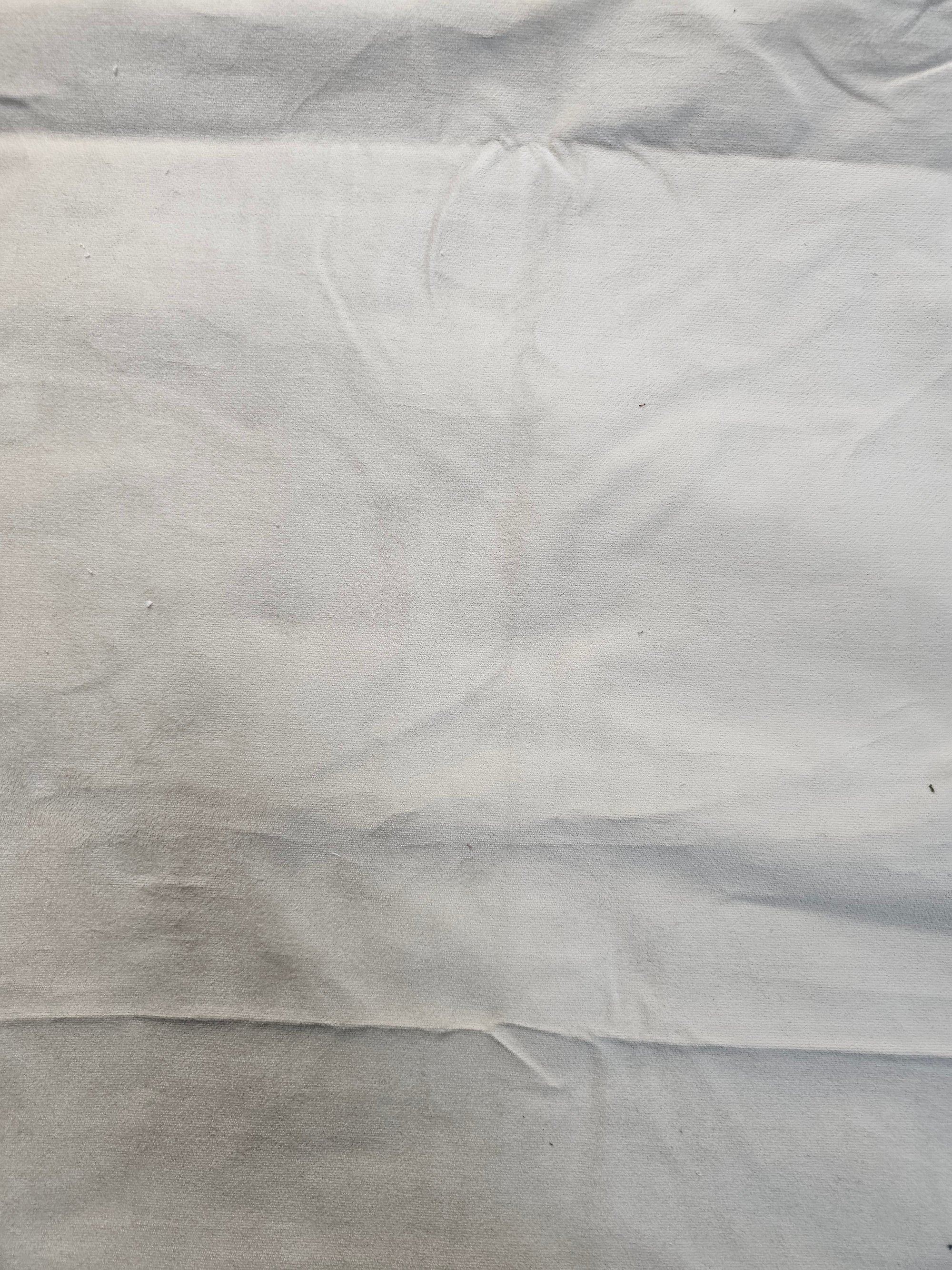 Sand White Cotton Velvet - 2.1m Piece