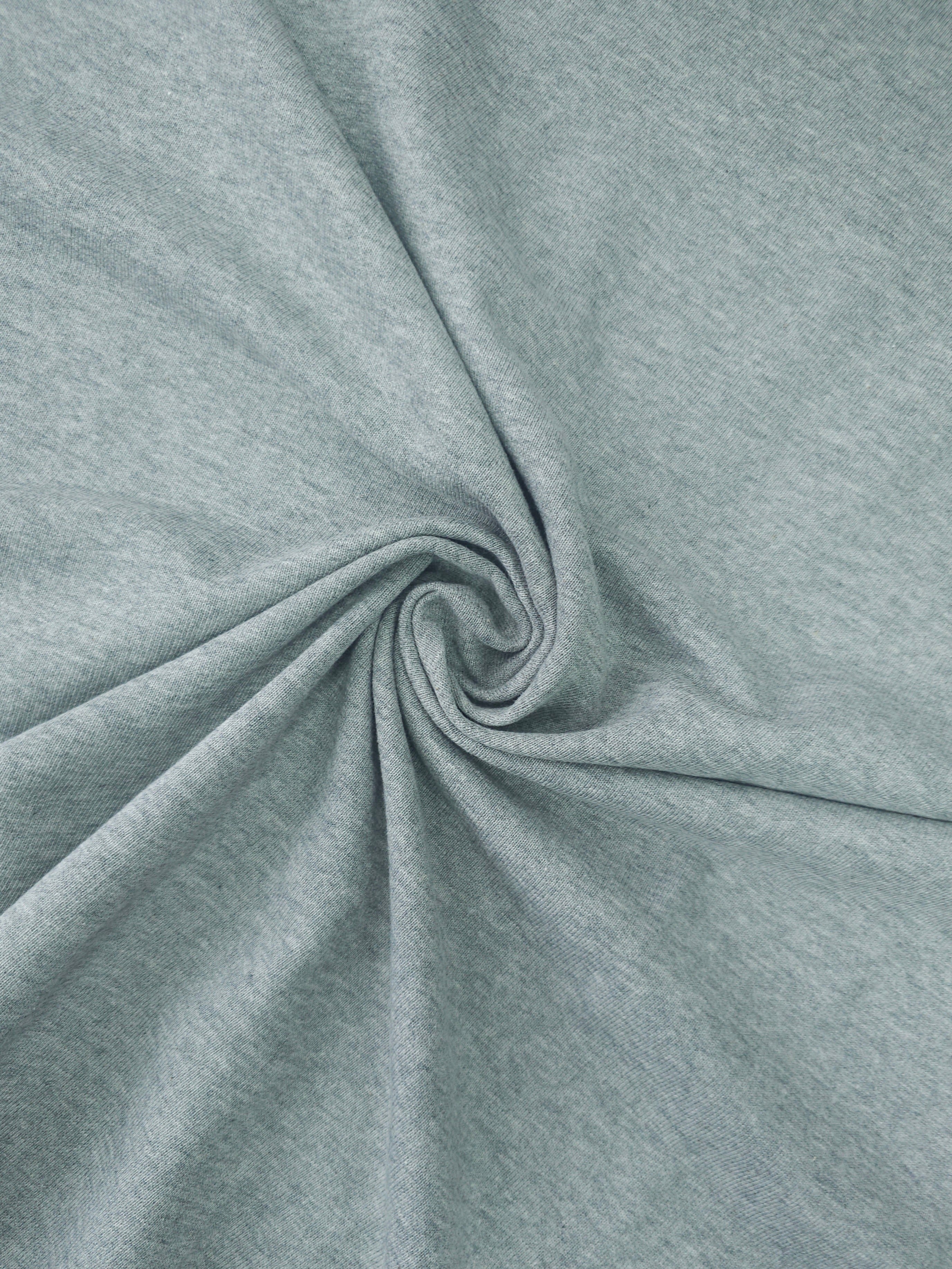 Light Grey Marl Cotton Loopback Terry