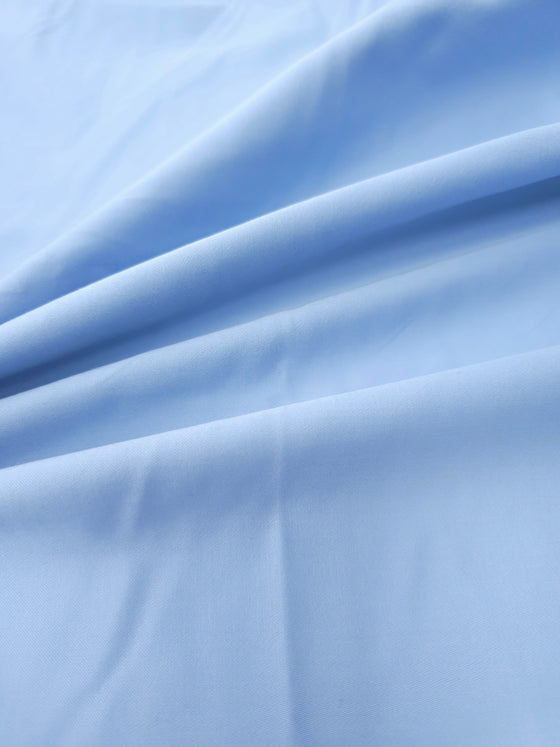 Baby Blue Brushed Cotton Tencel