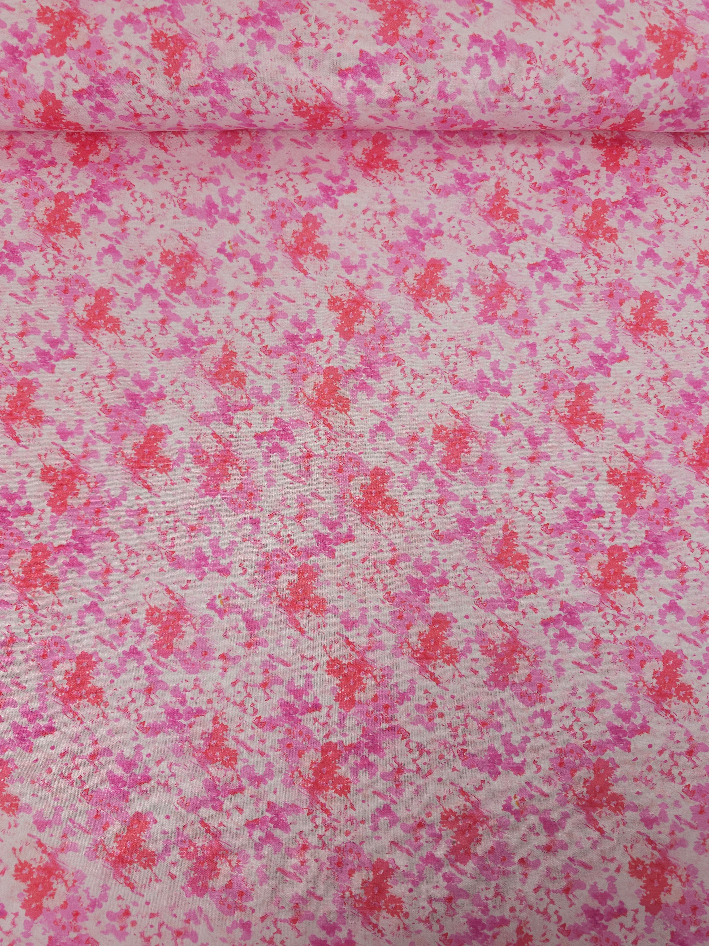 Pink/Peach Abstract Sands 100% Cotton