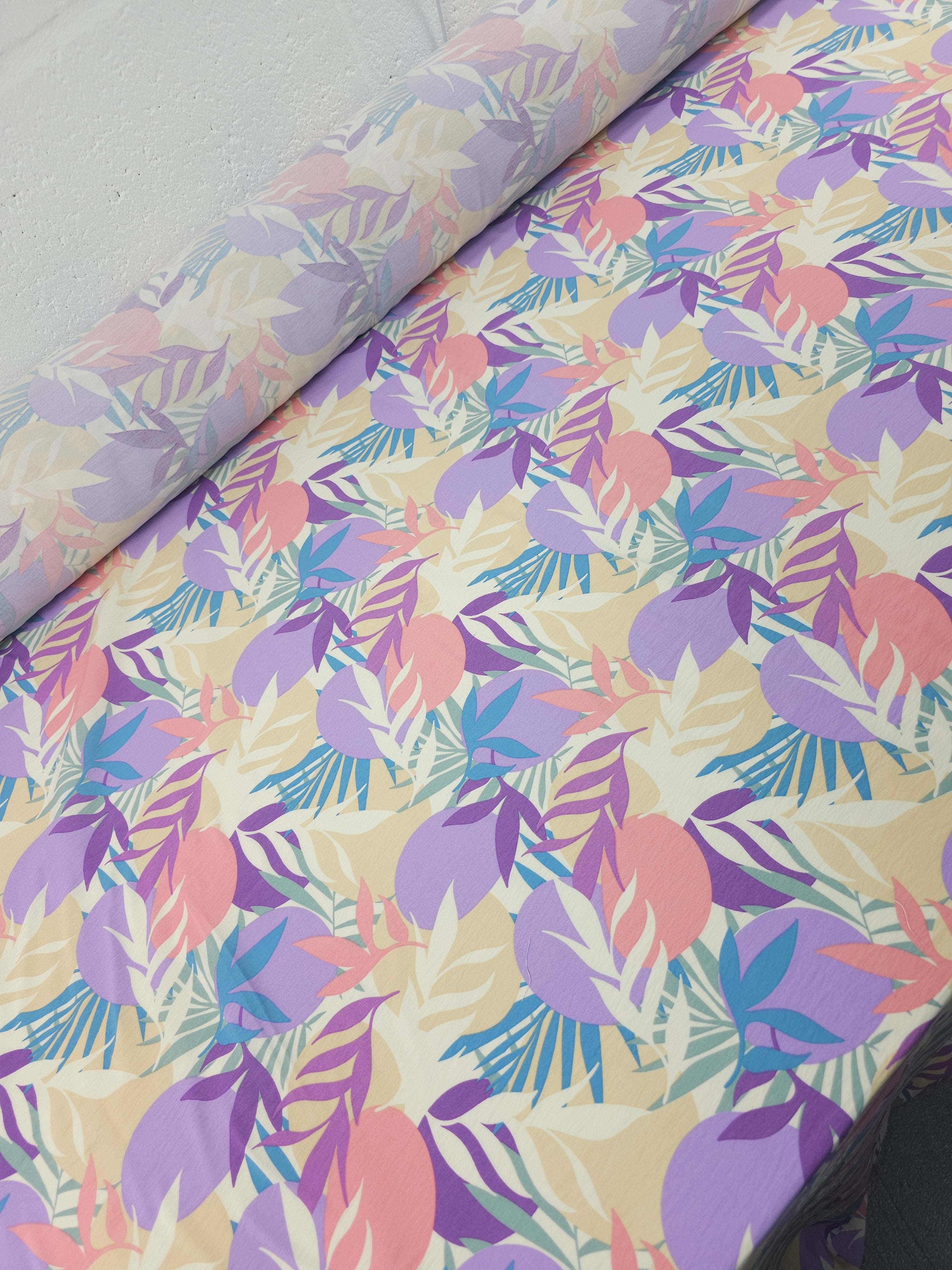 Pastel Palm Fiesta Modal Viscose