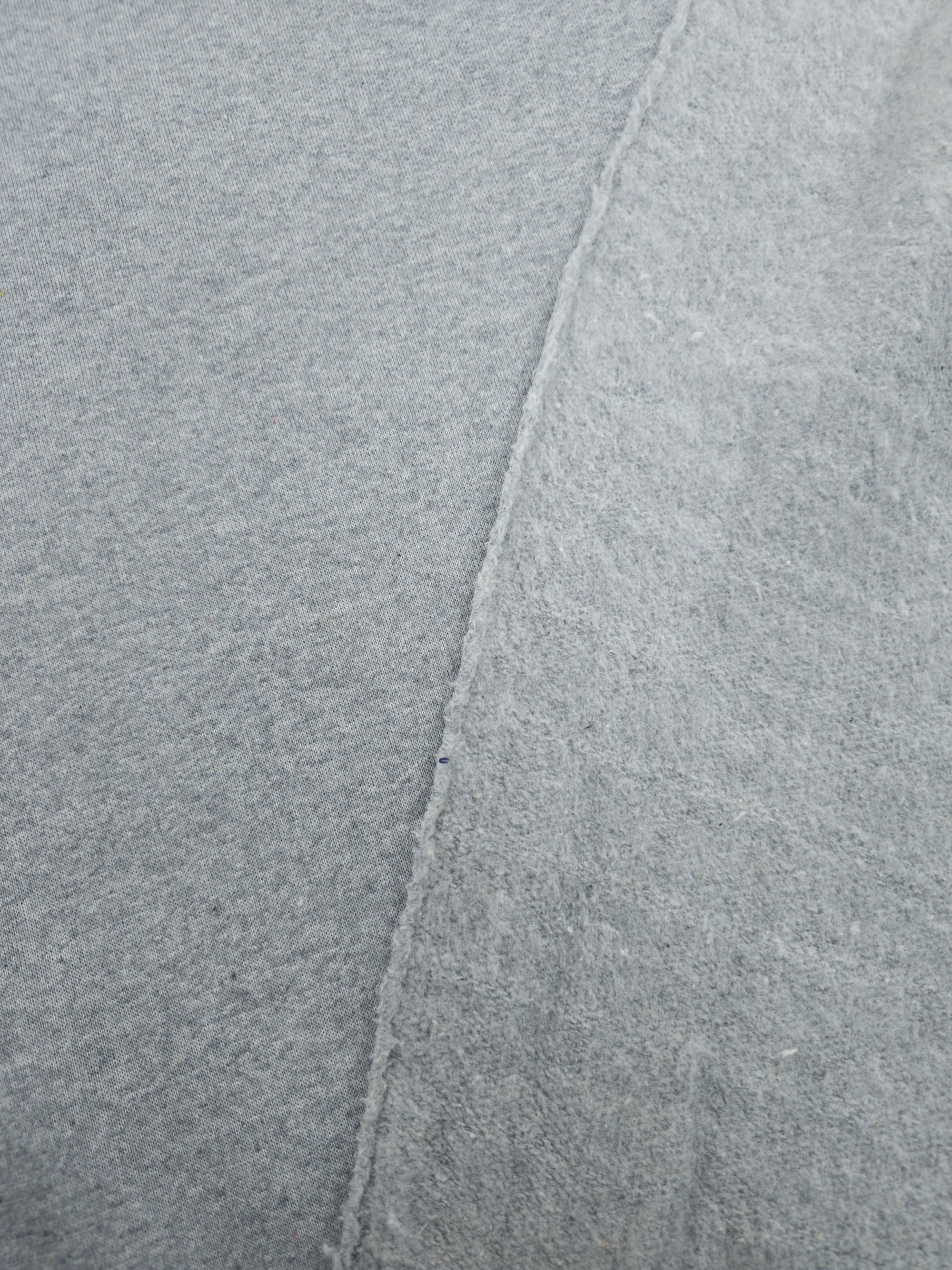 Light Grey Marl Fleece Backed Terry