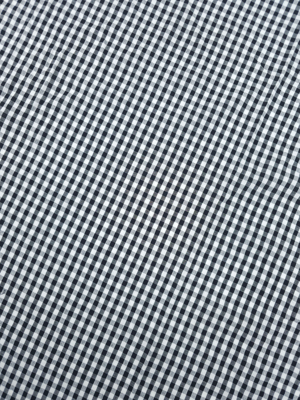Black/White Small Gingham Cotton SeerSucker *PRE-ORDER*