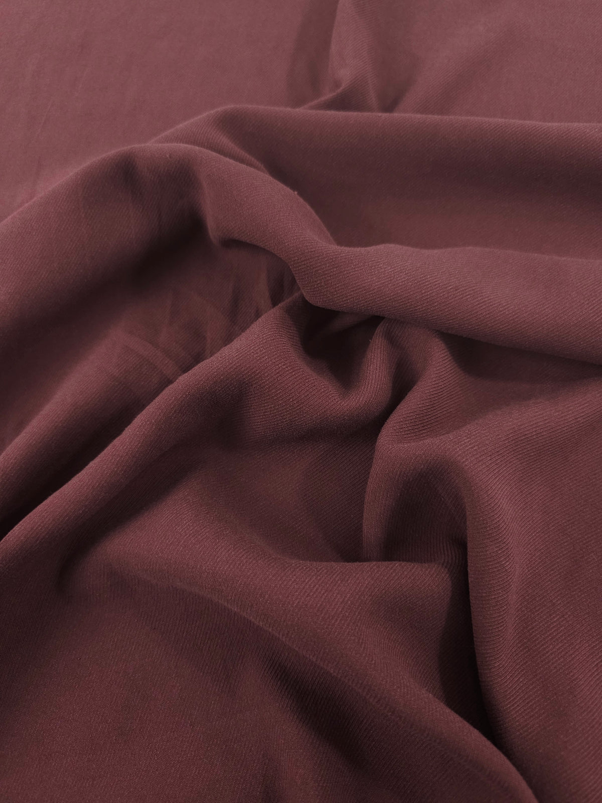 Burgundy Sandwashed Tencel Twill