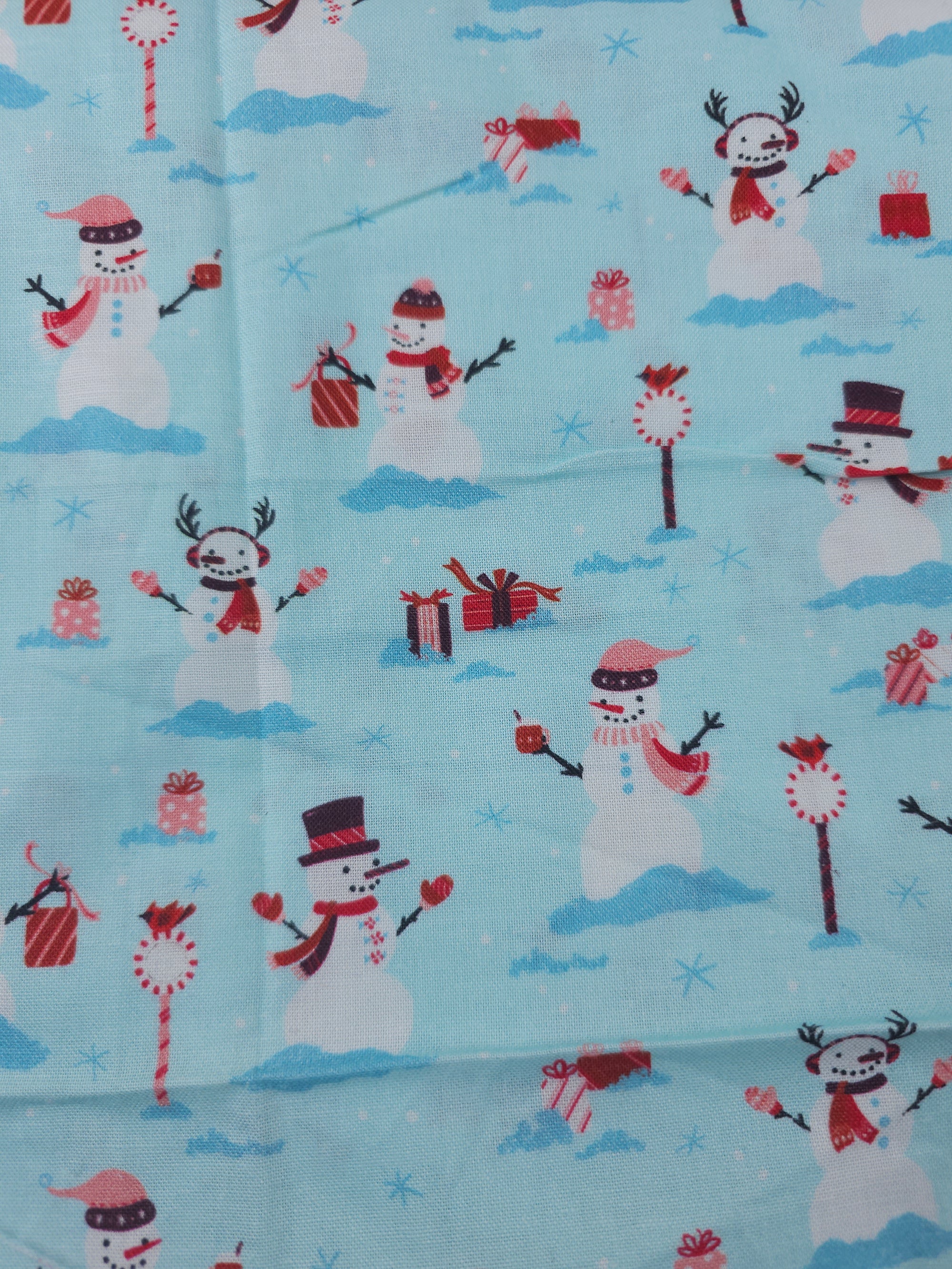 Snowman season Cotton- 1.8m piece