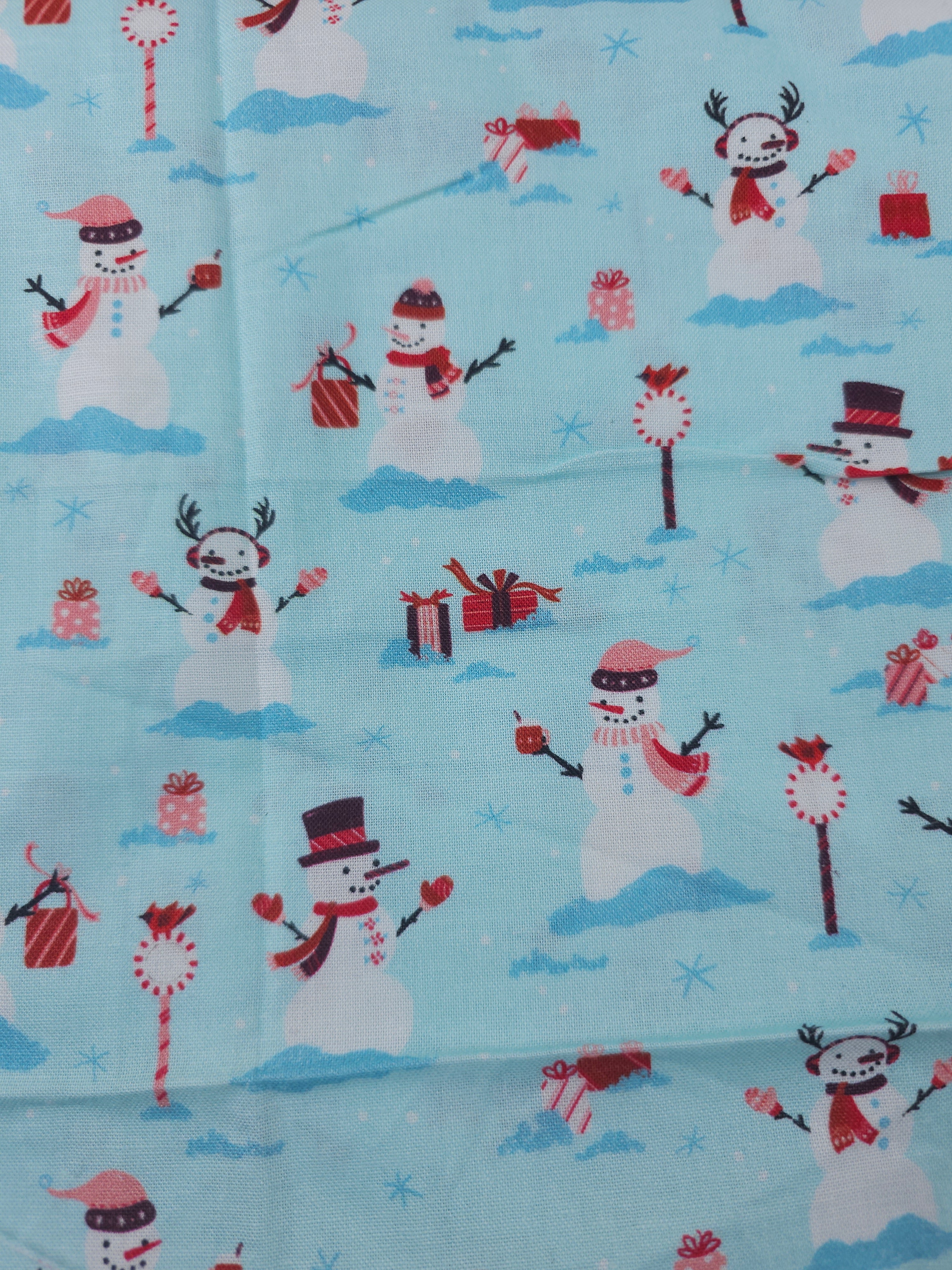 Snowman season Cotton- 1.8m piece