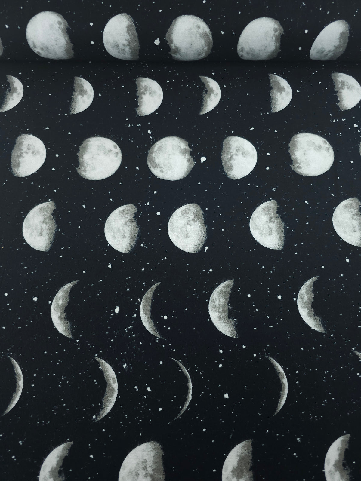 Moon Phases Lightweight Flannel Cotton
