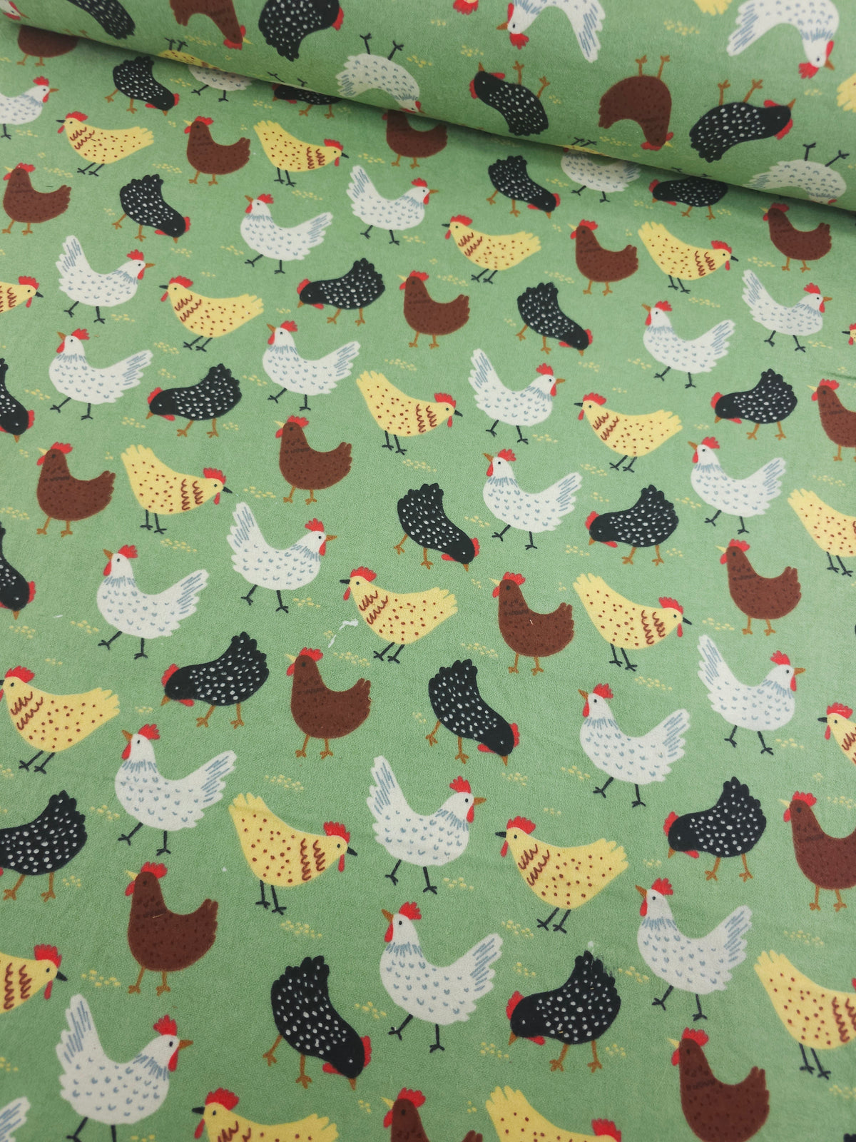 Rooster Field Lightweight Flannel Cotton