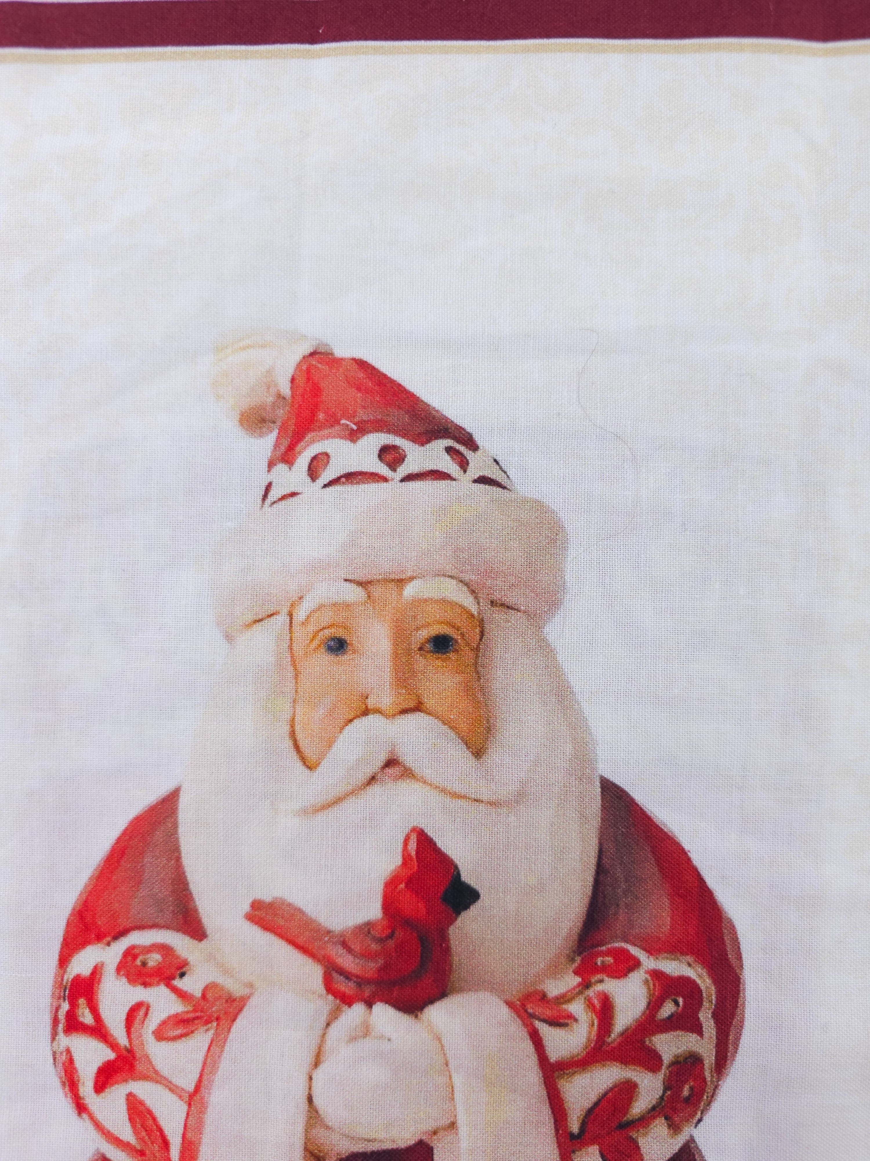 Santa Cotton Panel- 1m