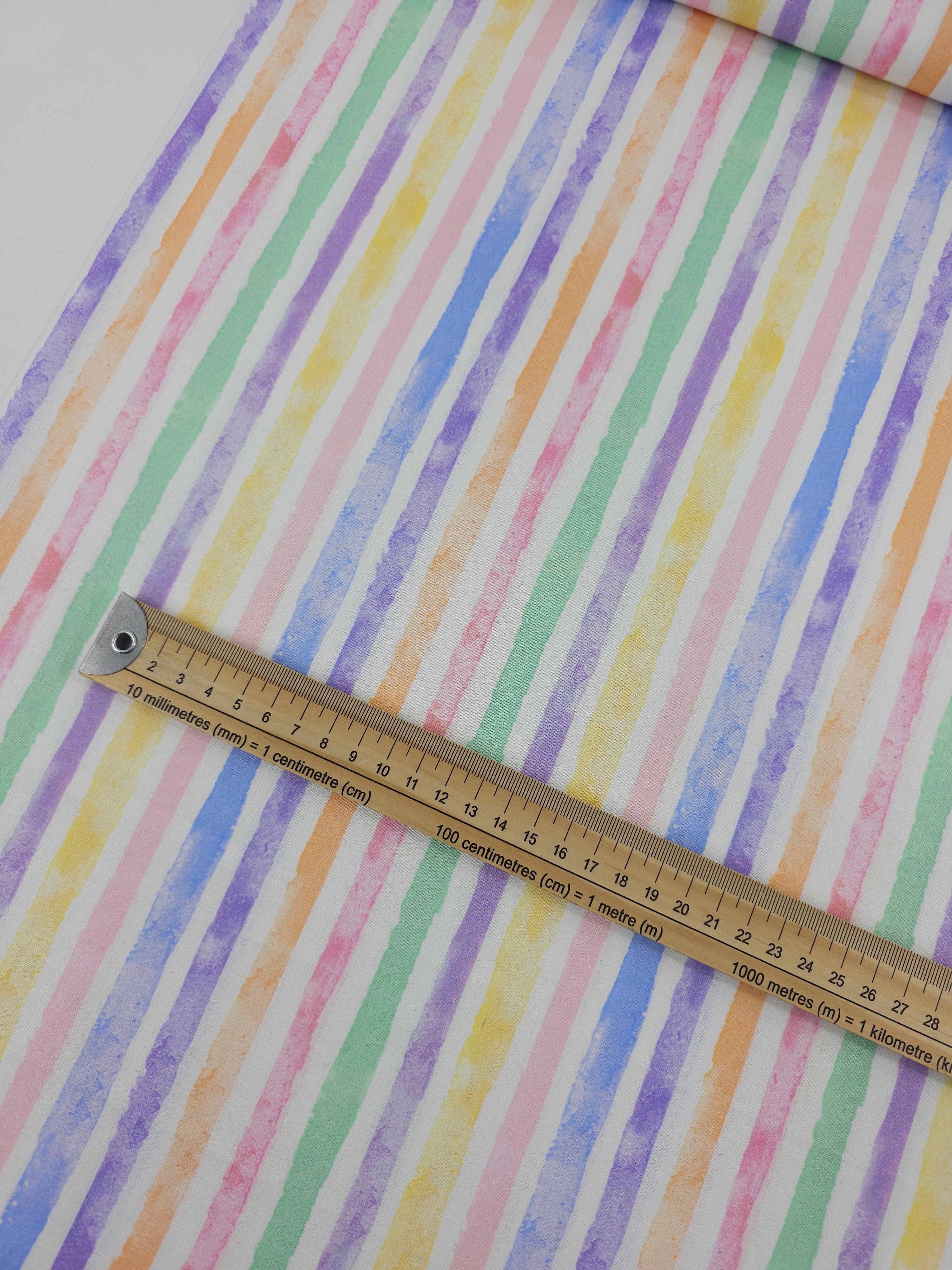 Washed Pastel Stripe 100% Cotton