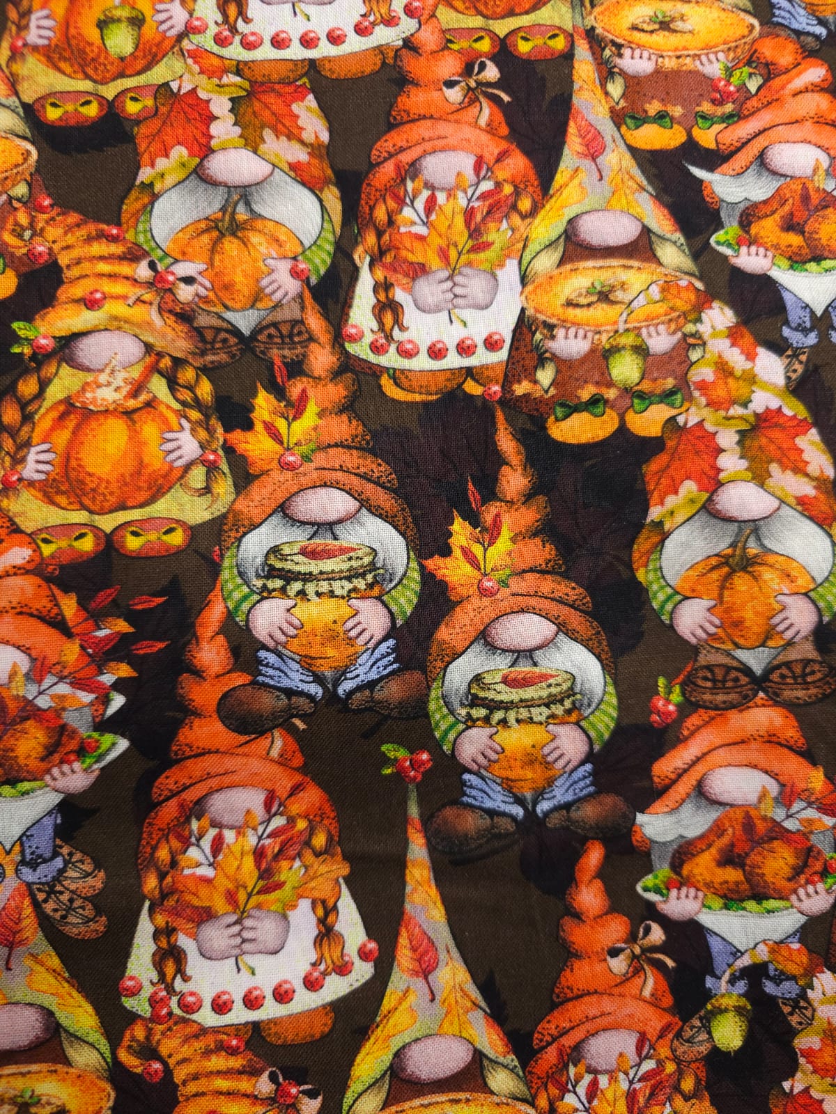 Fall Harvest Gnomes Cotton - 3m Piece