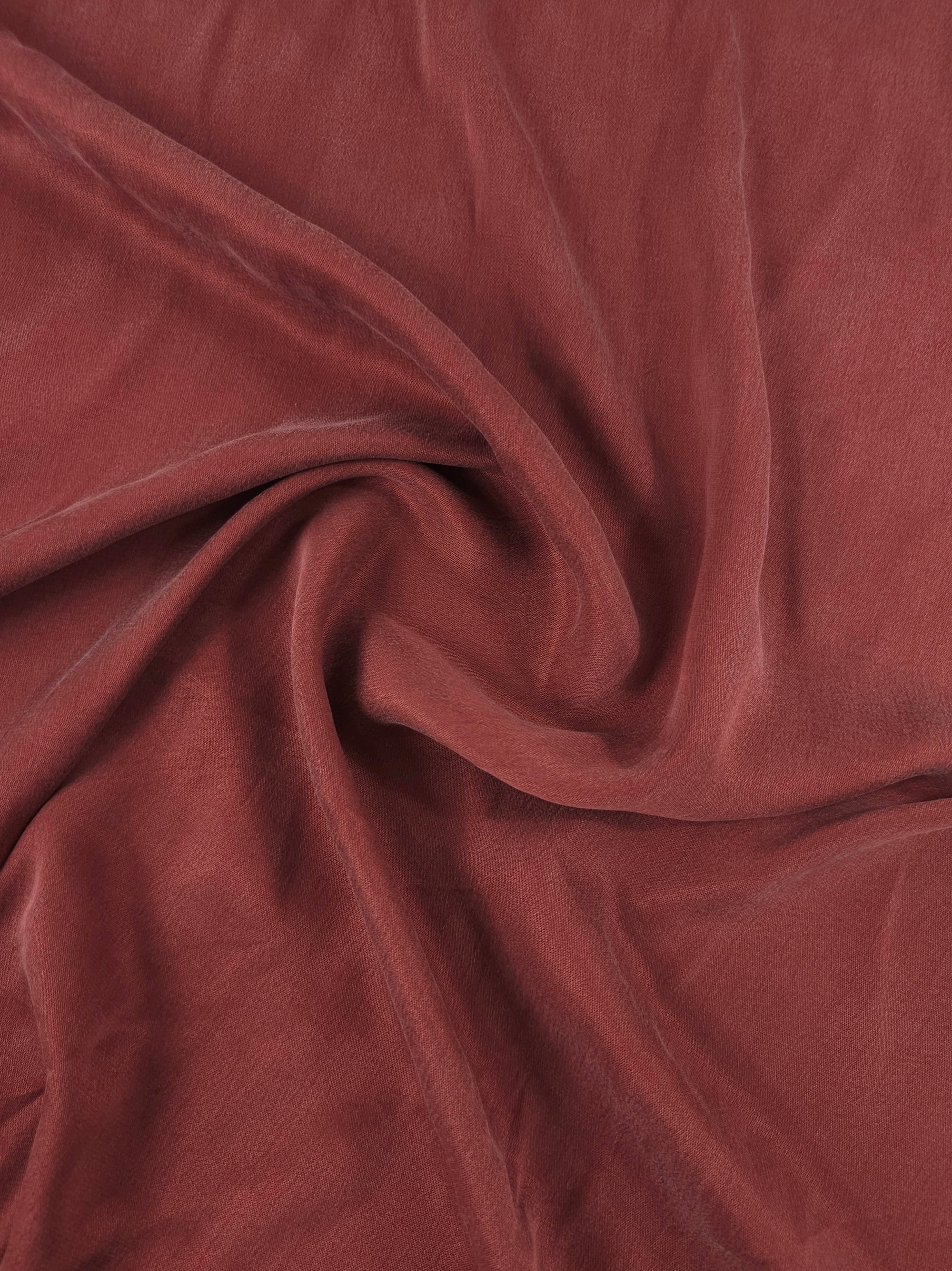 Garnet Red Sandwashed Cupro