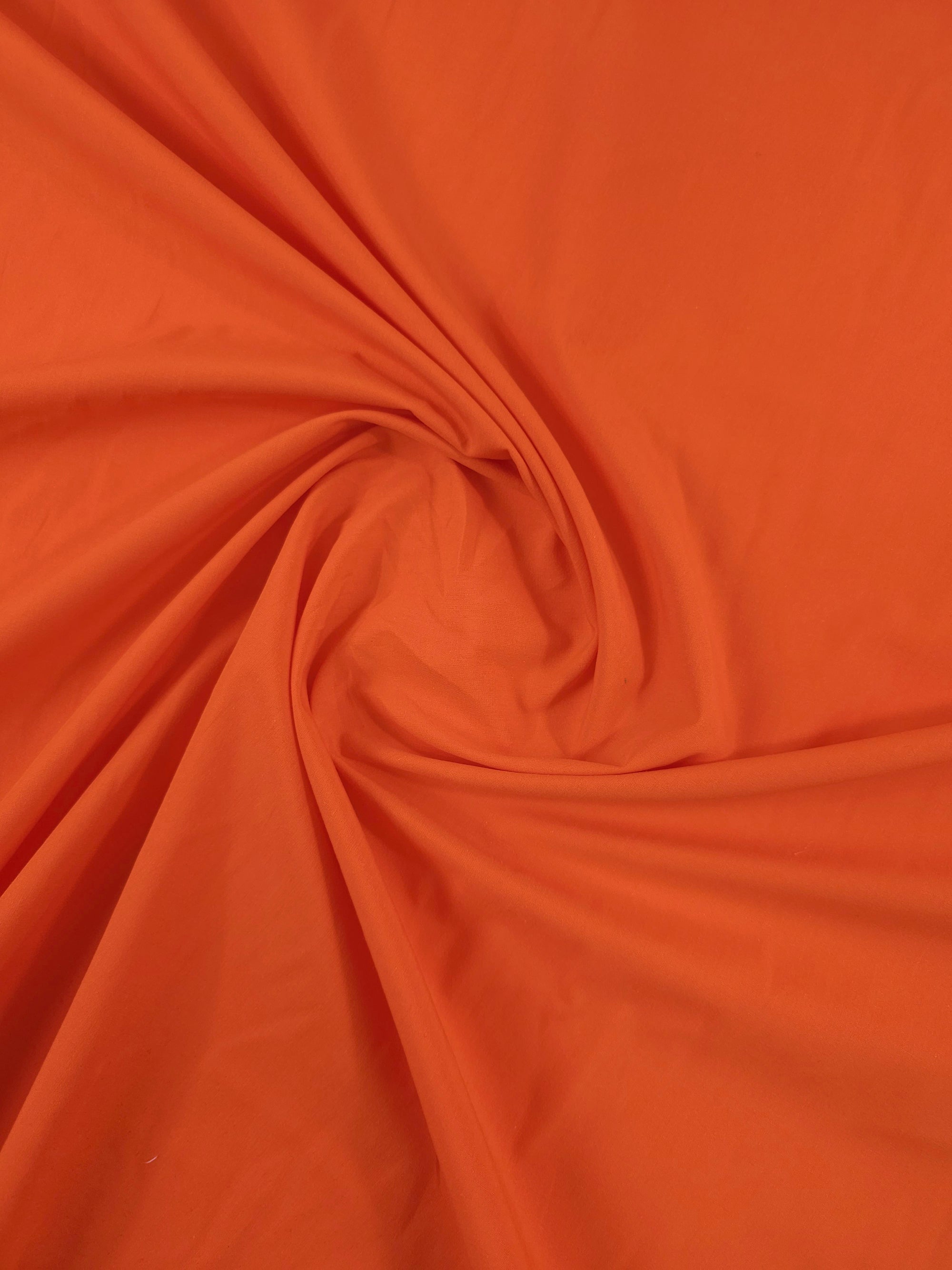 Orange Cotton Poplin