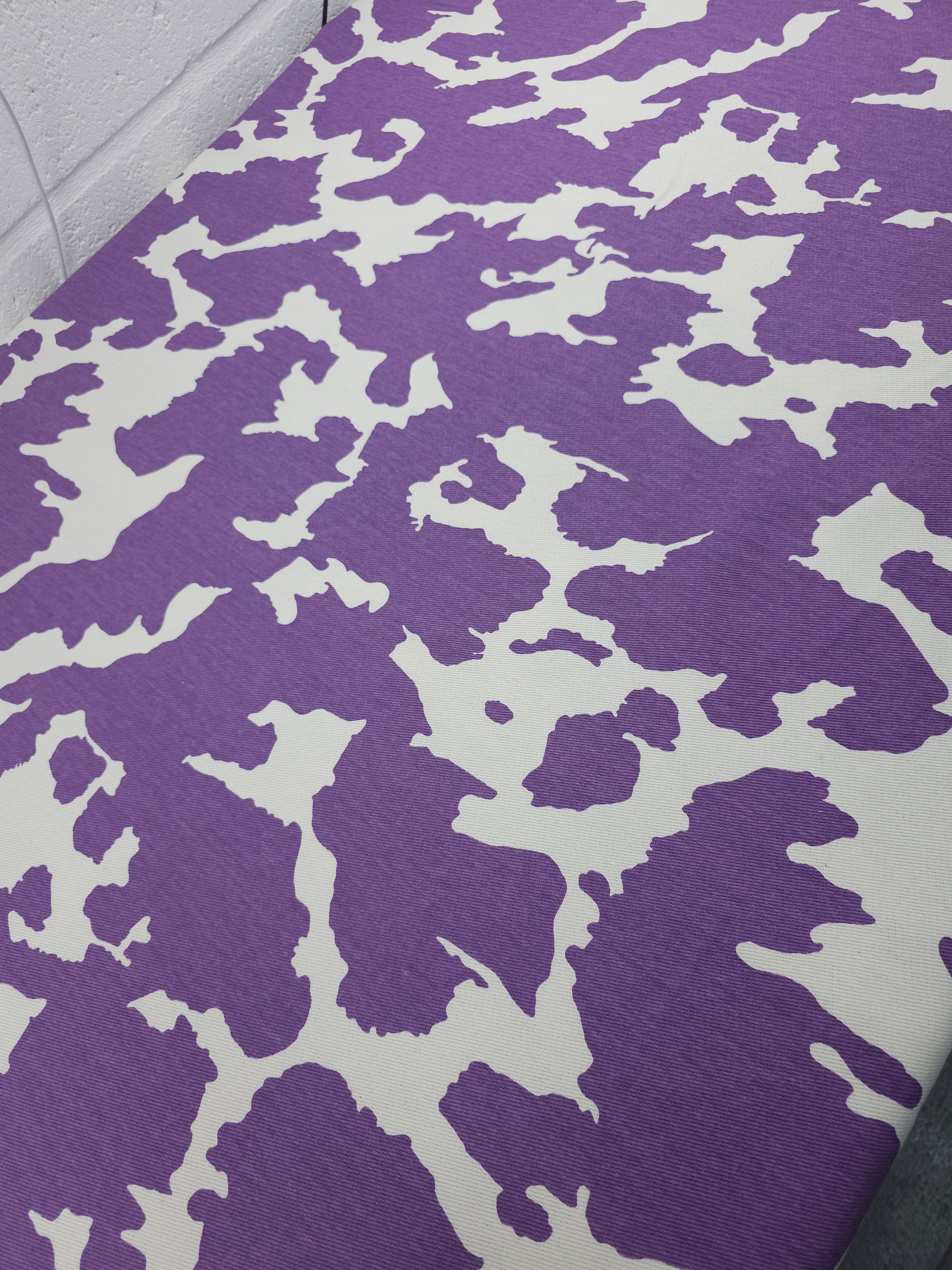 Purple/White Cow Denim