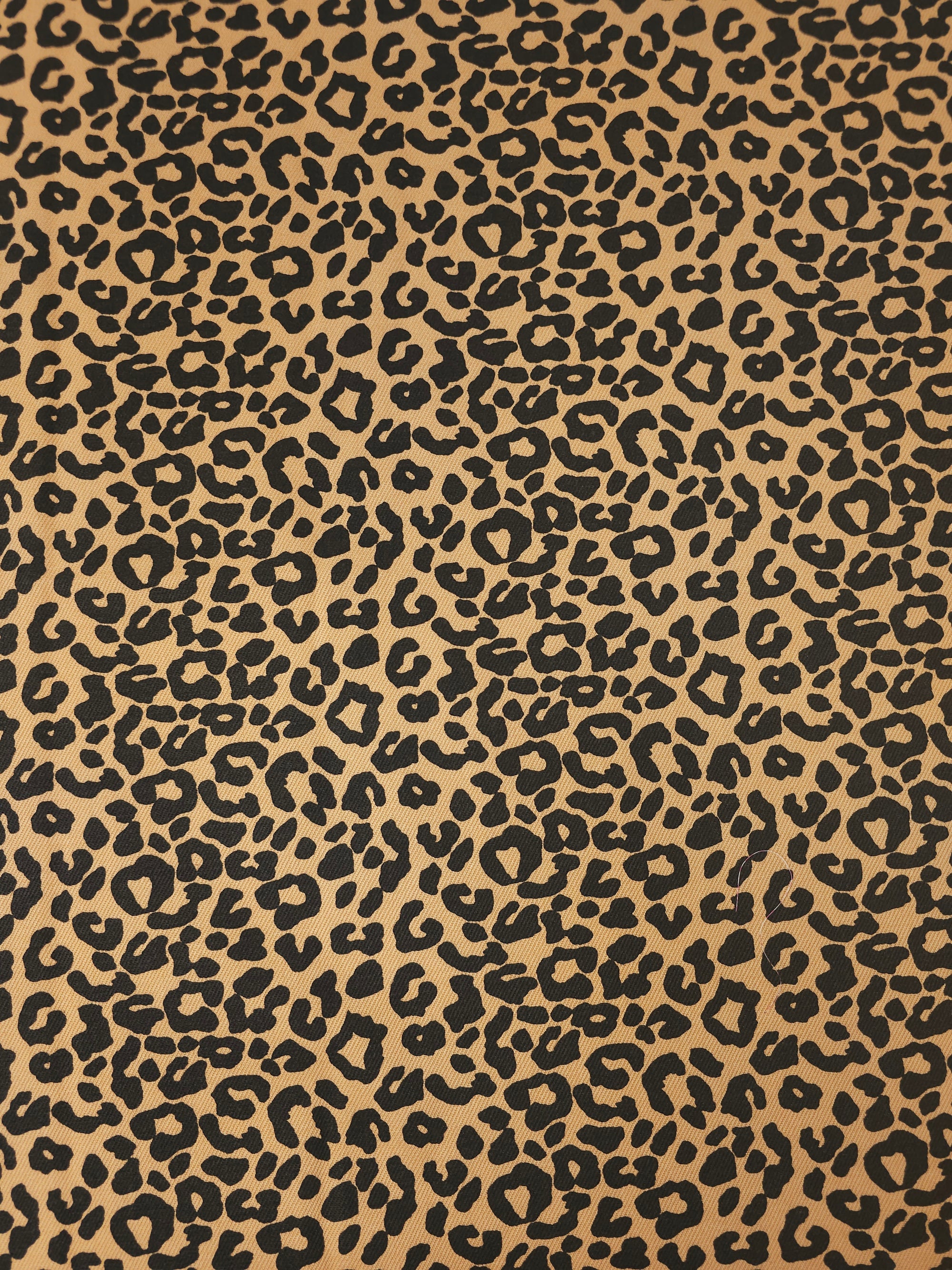 Muted Orange Leopard Denim