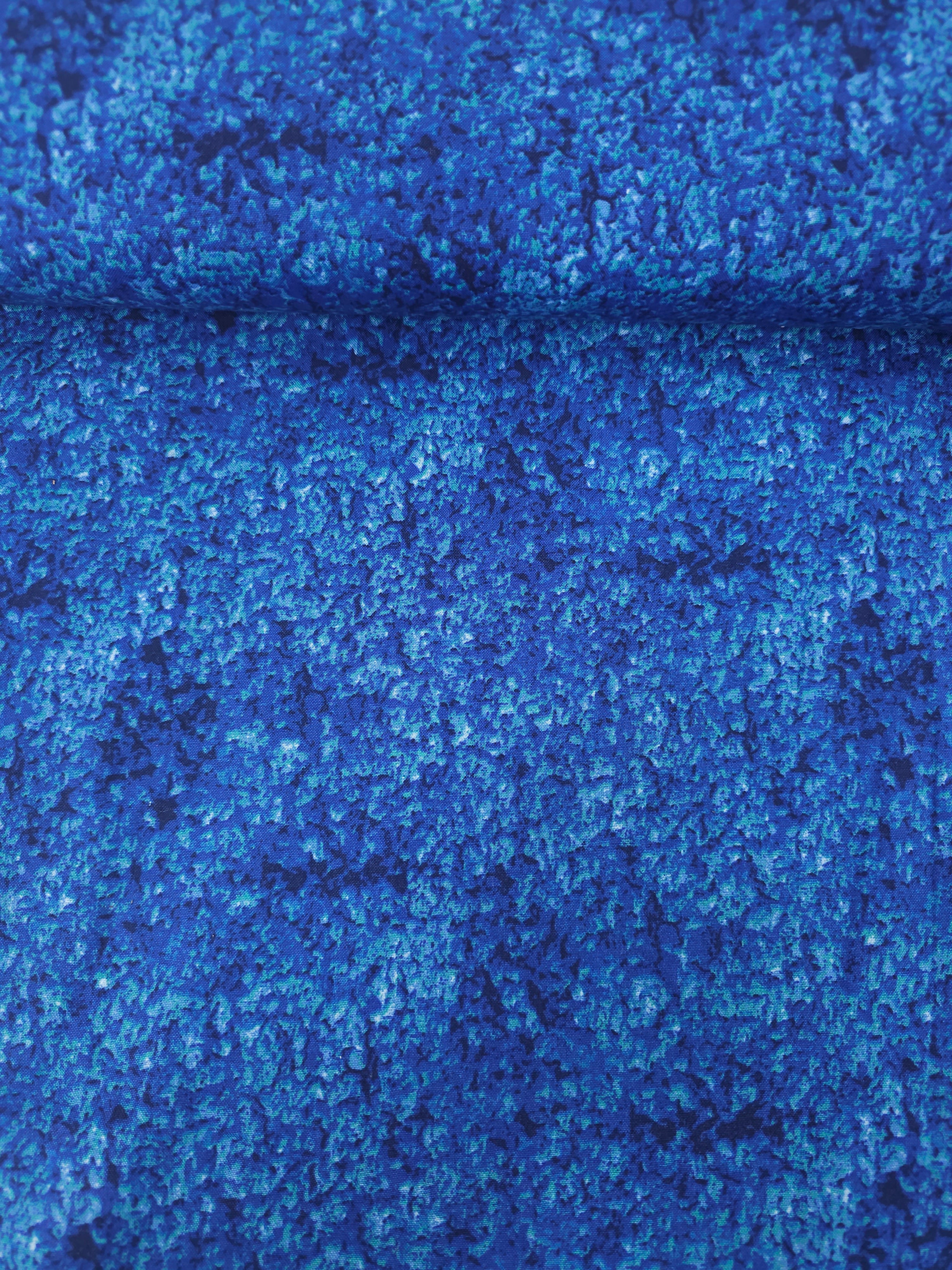 Blue Duo Tone Static 100% Cotton