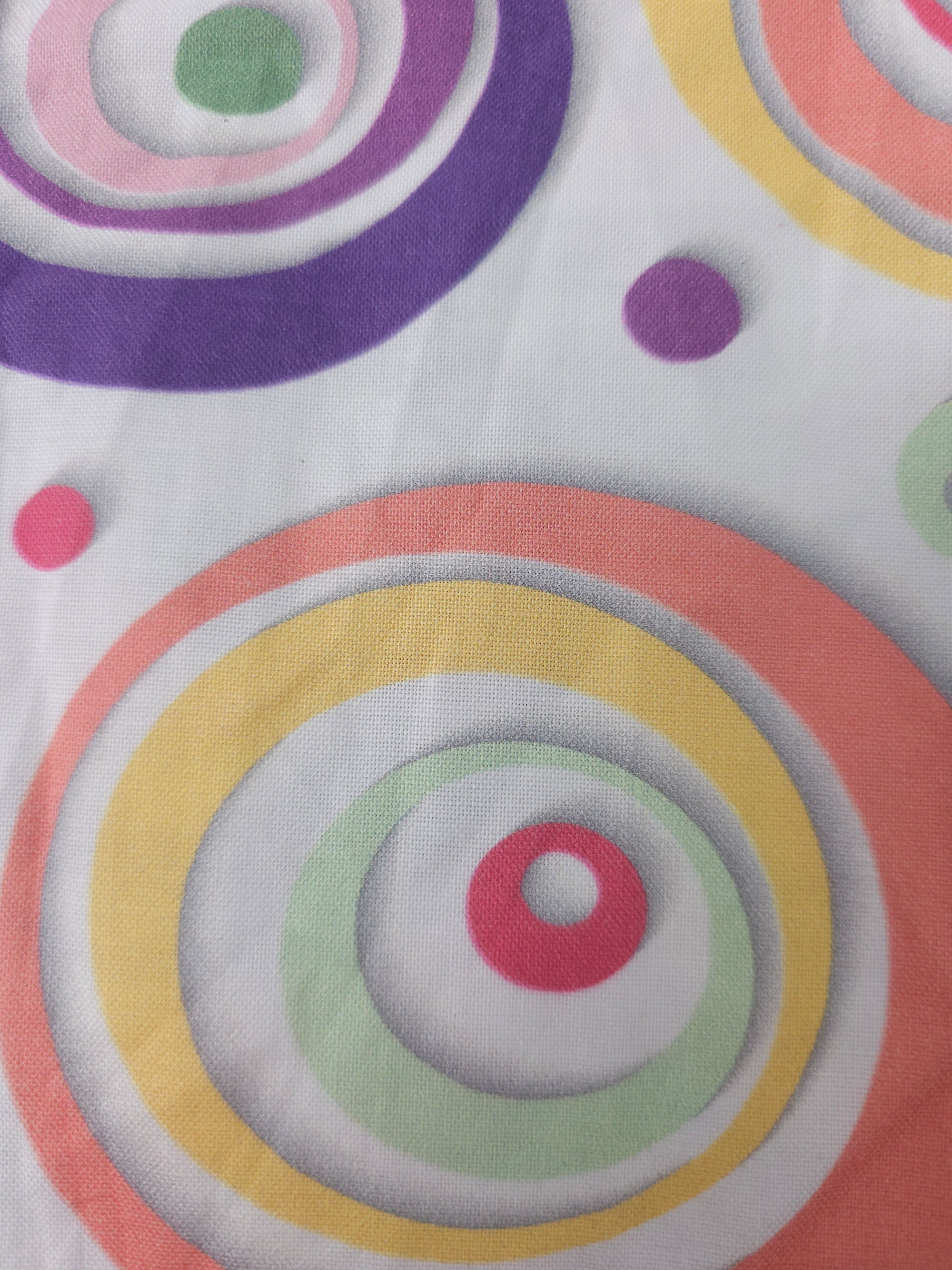 Circles of the rainbow Cotton- 1.5m piece