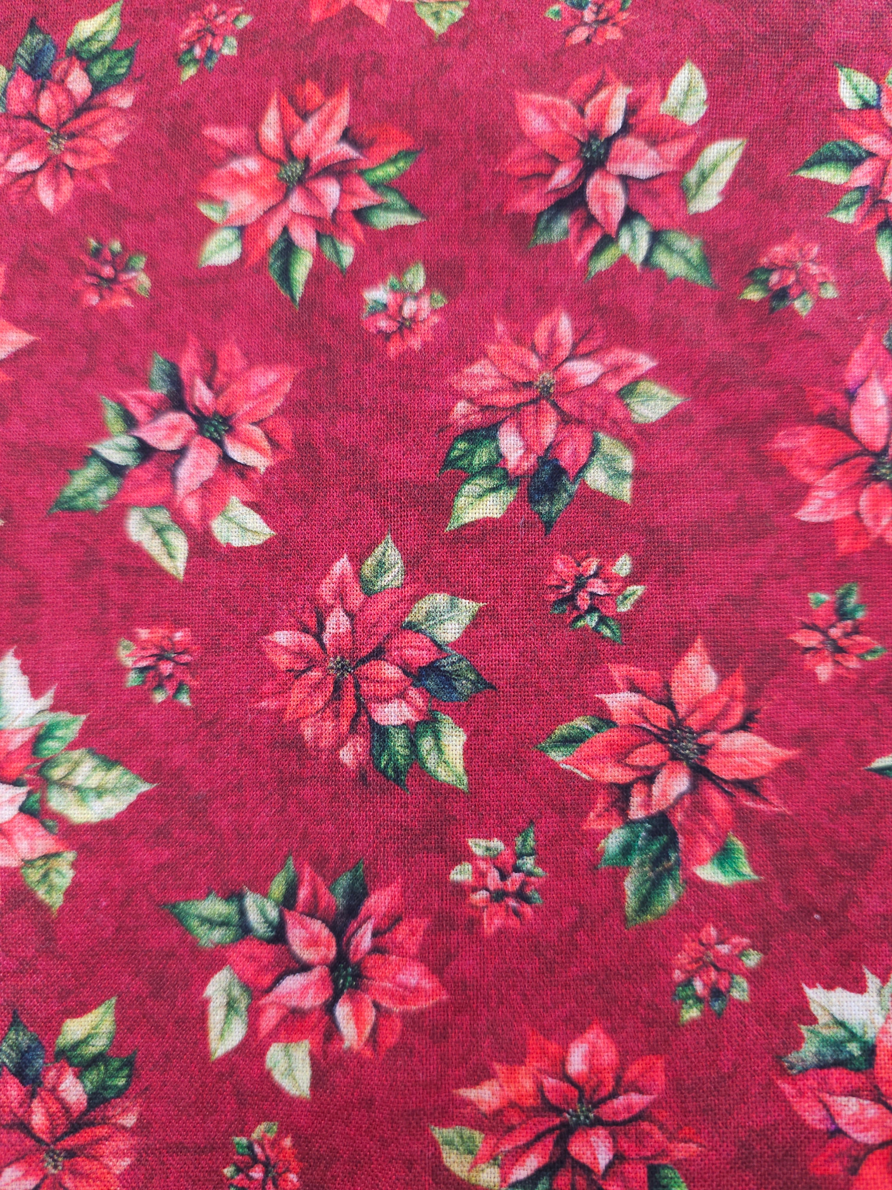 Christmas flower Cotton- 2.2m piece