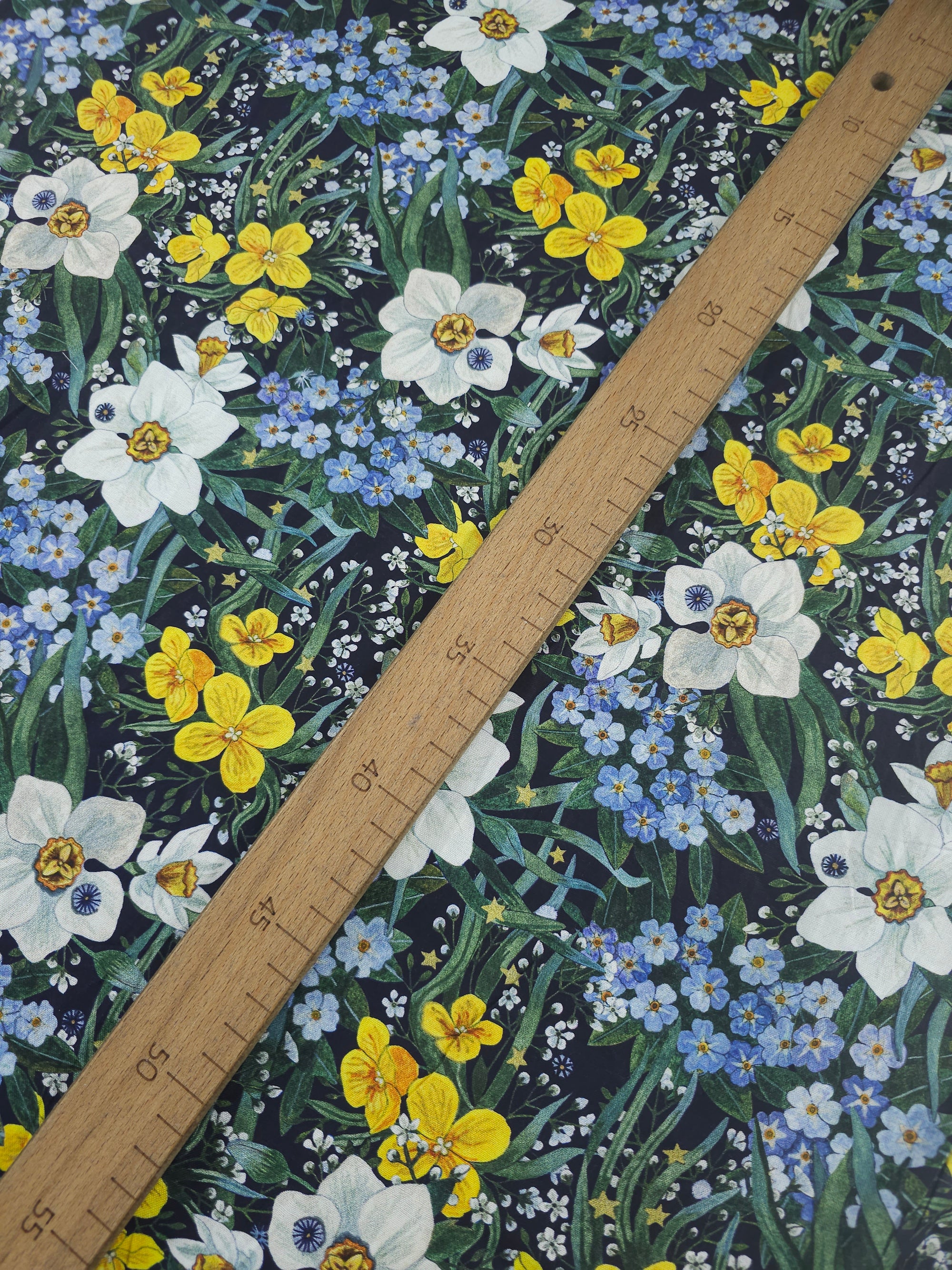 Floral Night Garden 100% Cotton - Free Spirit