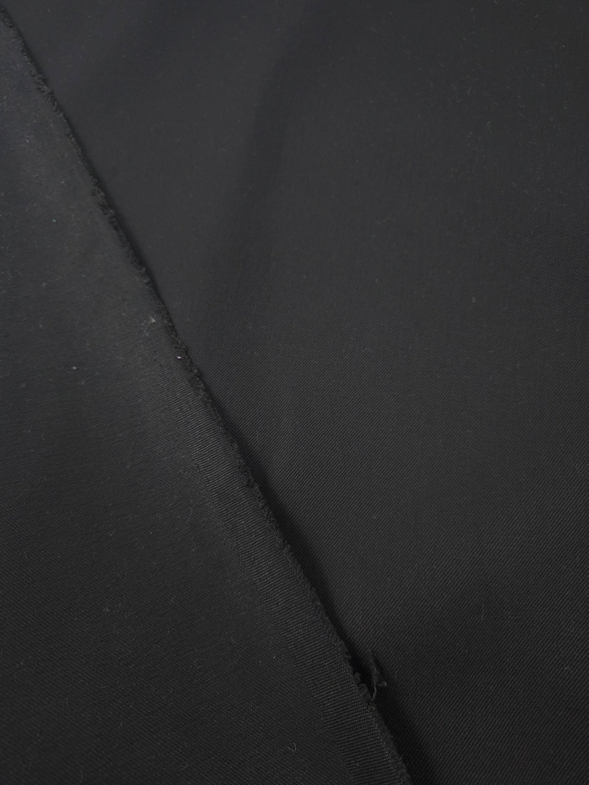 Black Stiff Twill Denim