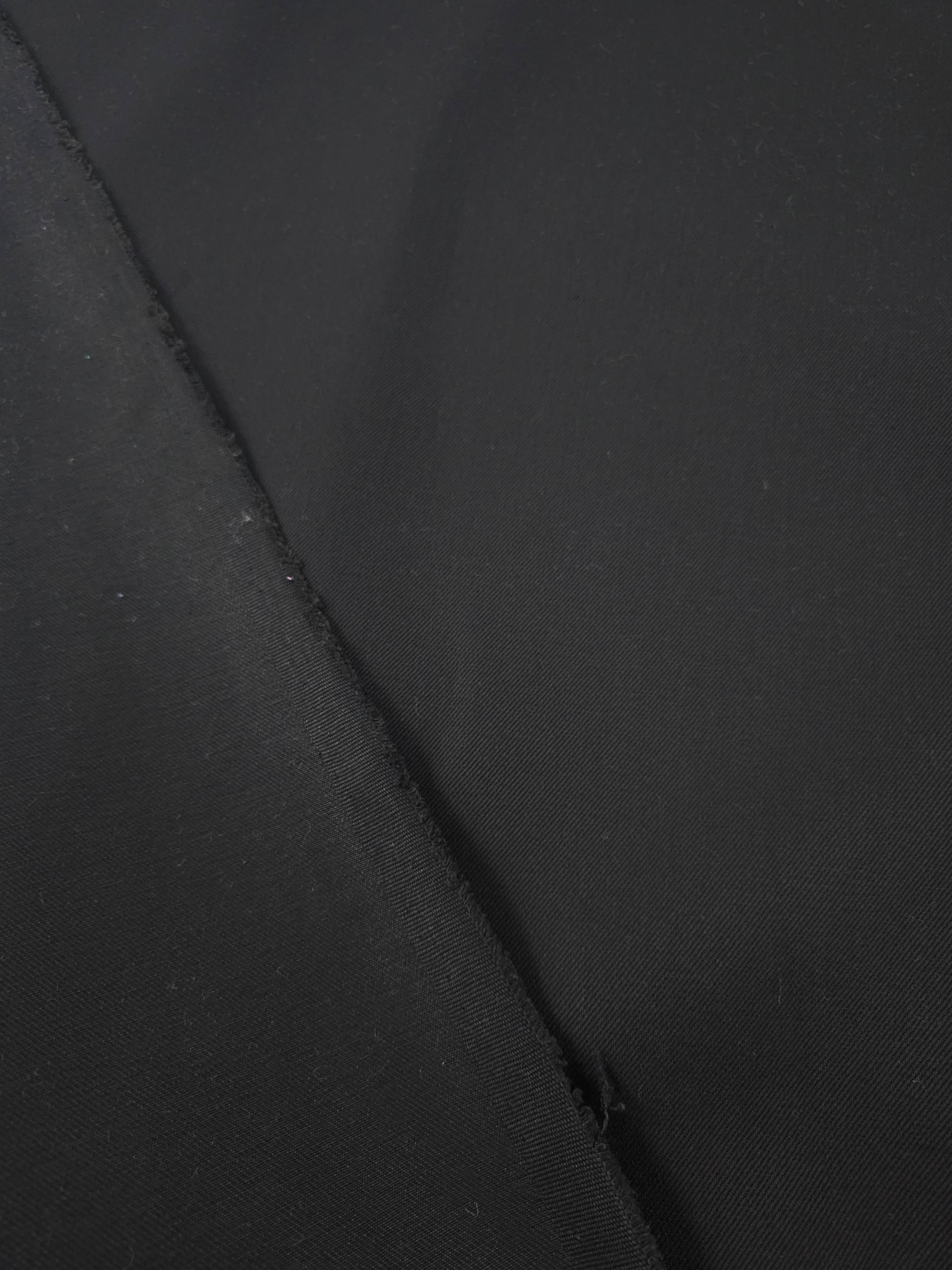 Black Stiff Twill Denim